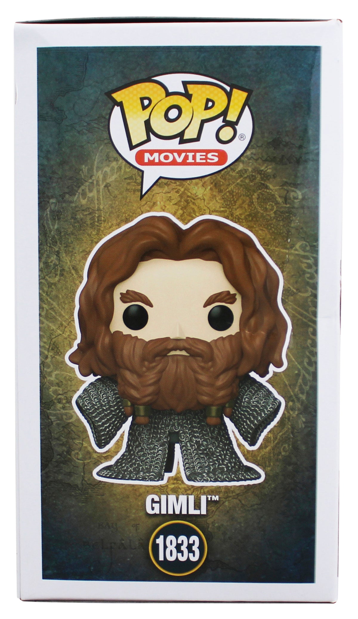 John Rhys-Davies LOTR "Gimli" Signed #1833 Funko Pop Figure w/ Yellow Sig BAS W