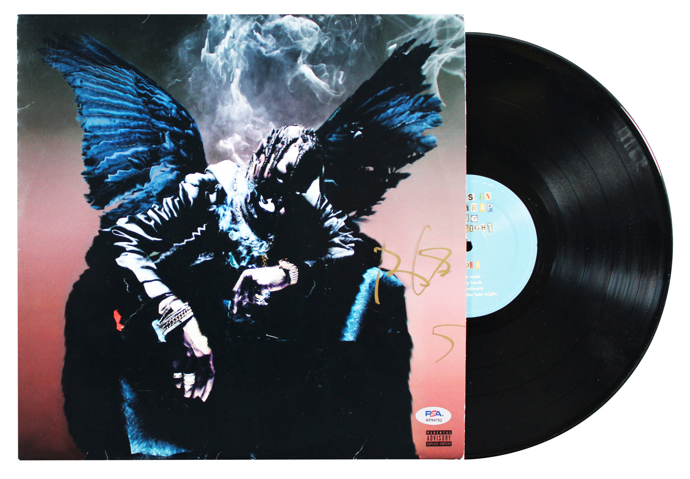 Travis Scott Signed Birds in the Trap Sing McKnight Album Cover PSA/DNA #AP84762
