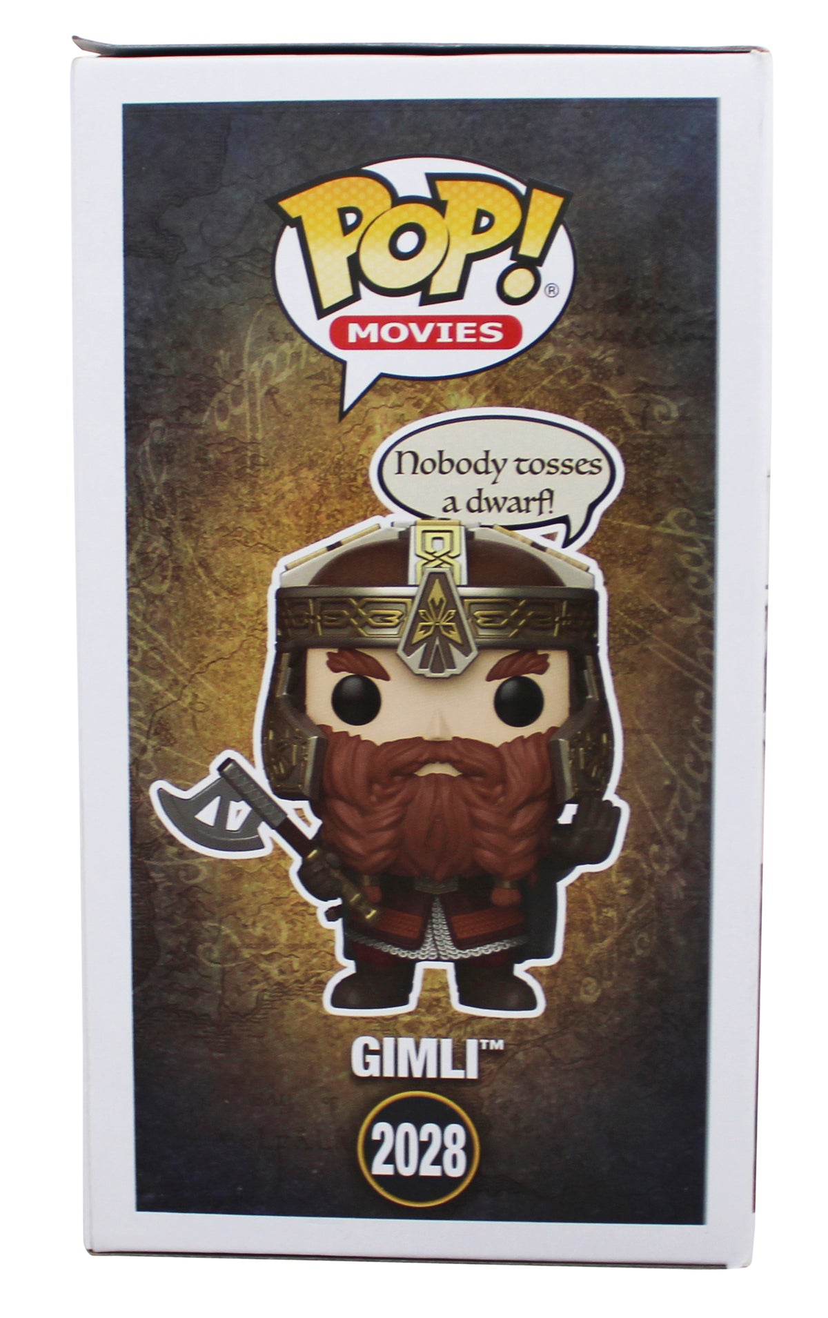 John Rhys-Davies LOTR "Gimli" Signed #2028 Funko Pop Figure BAS Wit #5W070059