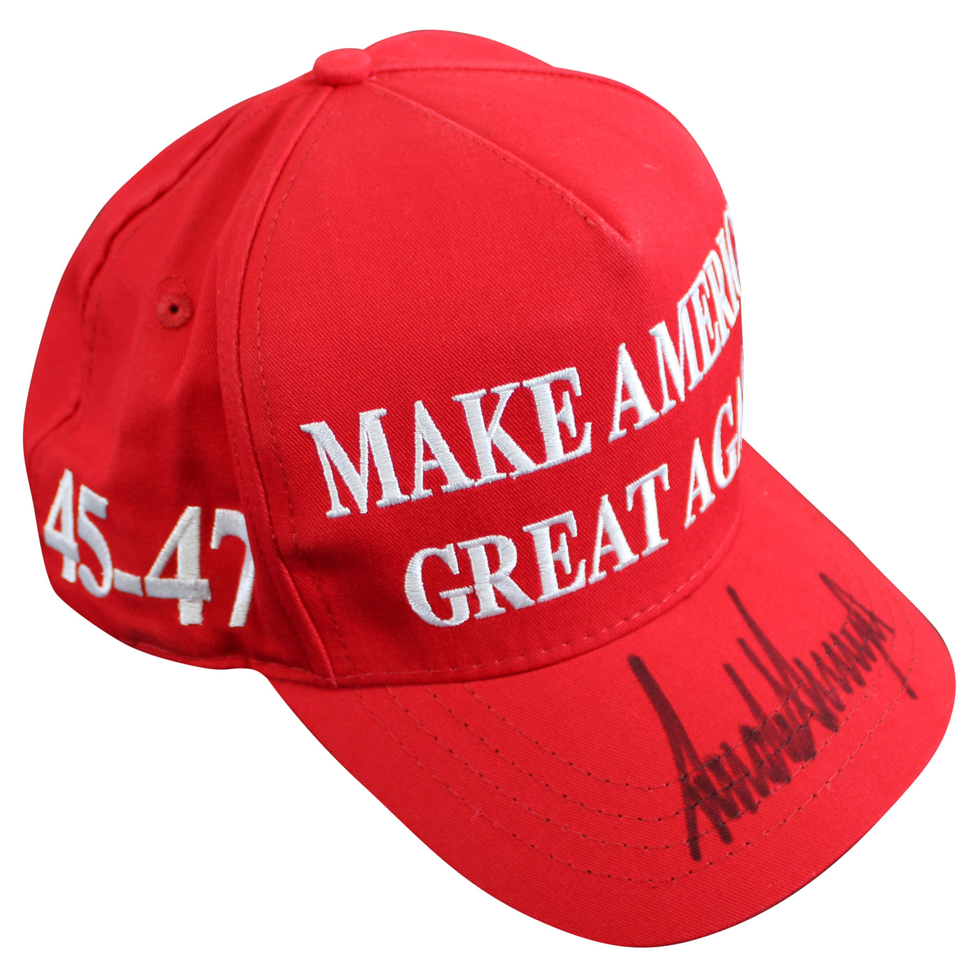Donald J. Trump Authentic Signed Make America Great Again Hat PSA/DNA #AQ05440