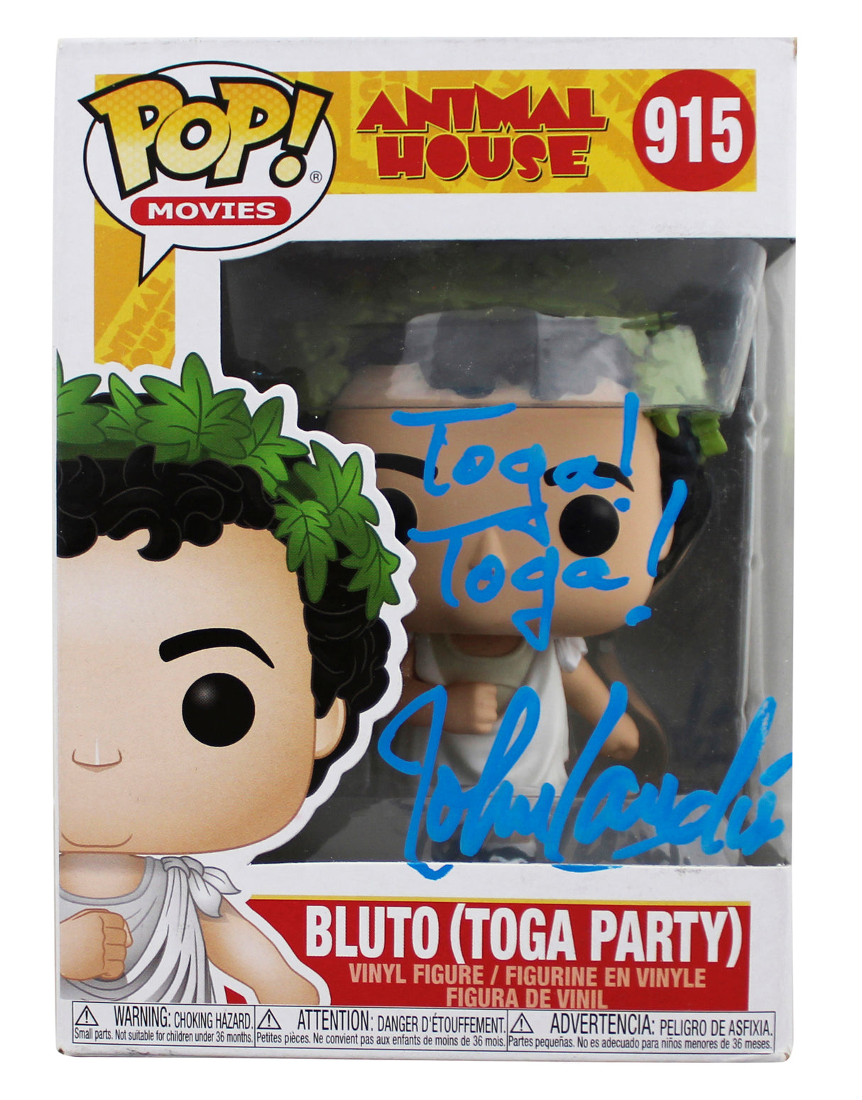 John Landis Animal House "Toga!" Signed #915 Funko Pop Figure PSA/DNA #AI53513