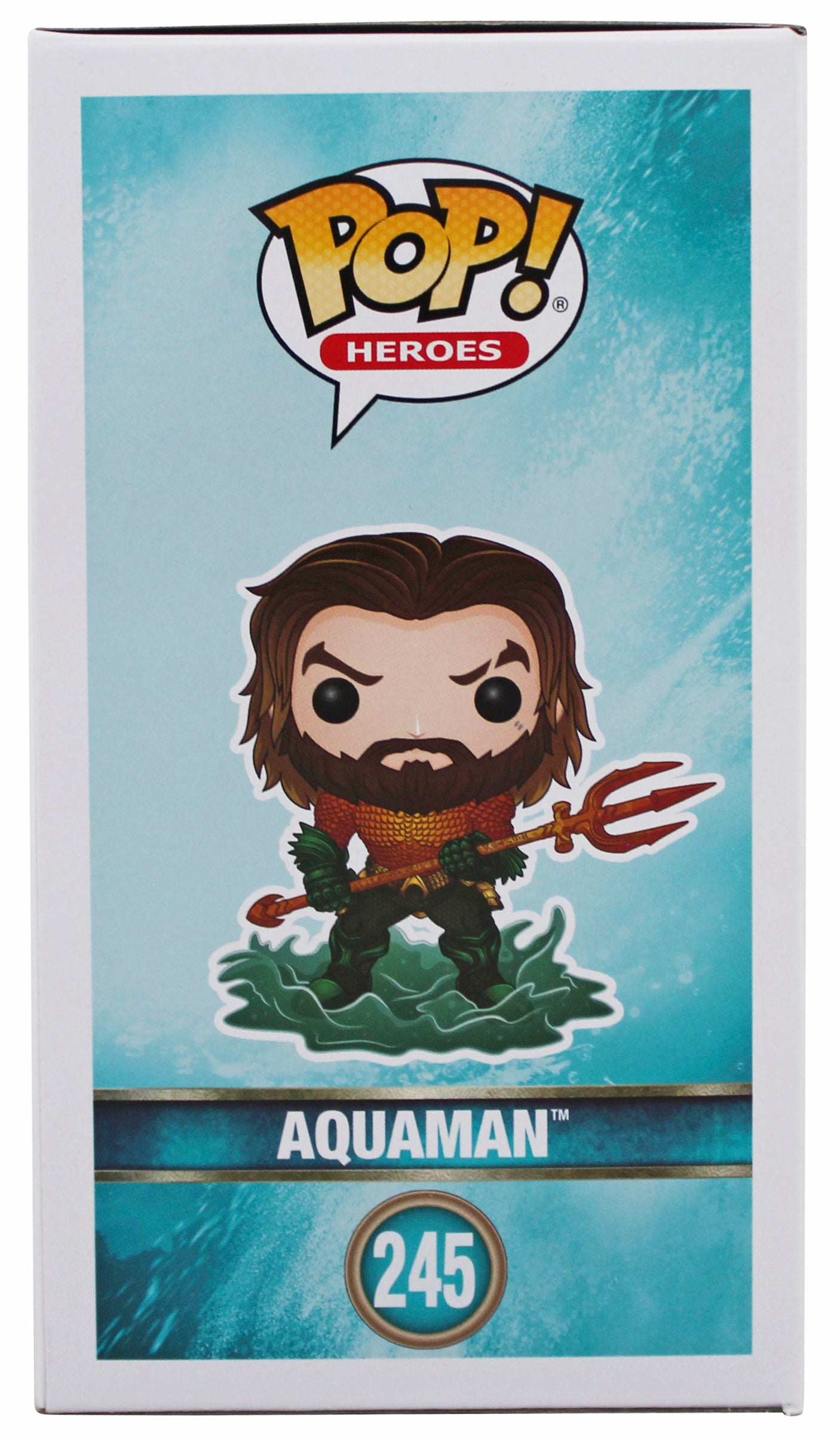 Jason Momoa Aquaman Authentic Signed #245 Funko Pop Vinyl Figure BAS