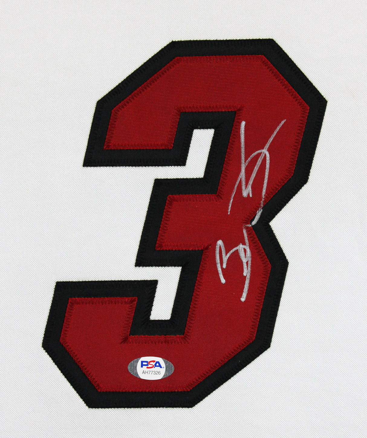 Heat Dwyane Wade Authentic Signed White Reebok Authentic Jersey PSA/DNA #AH77326
