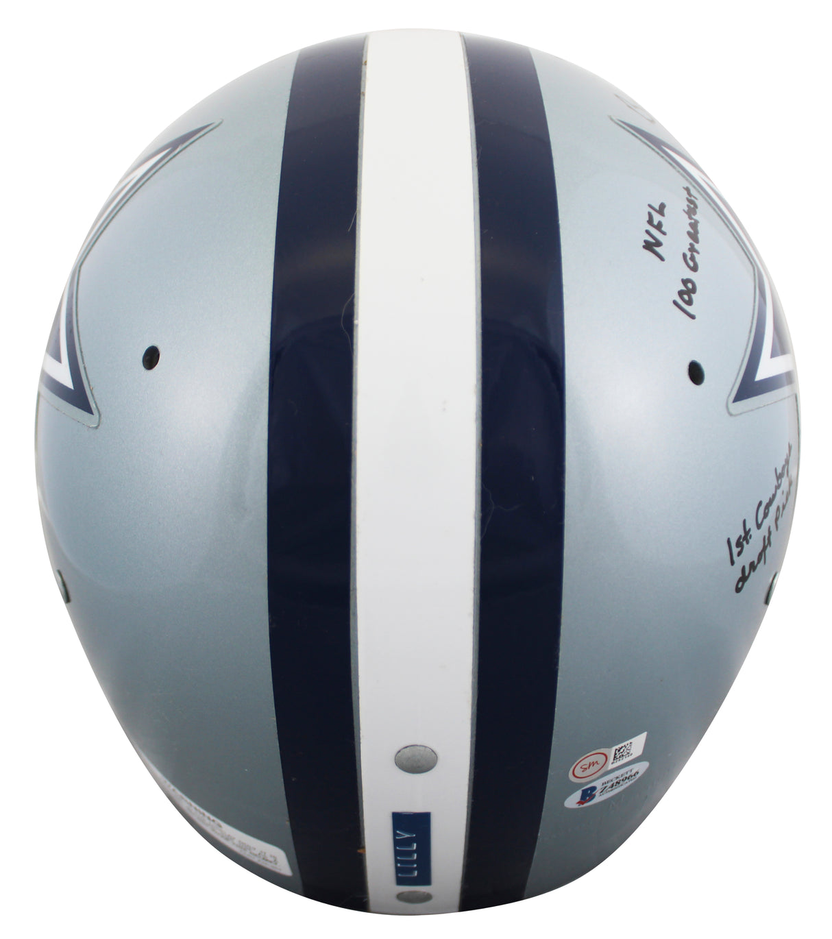 Cowboys Bob Lilly "Career Stat" Signed Riddell TK 2 F/S Proline Helmet BAS