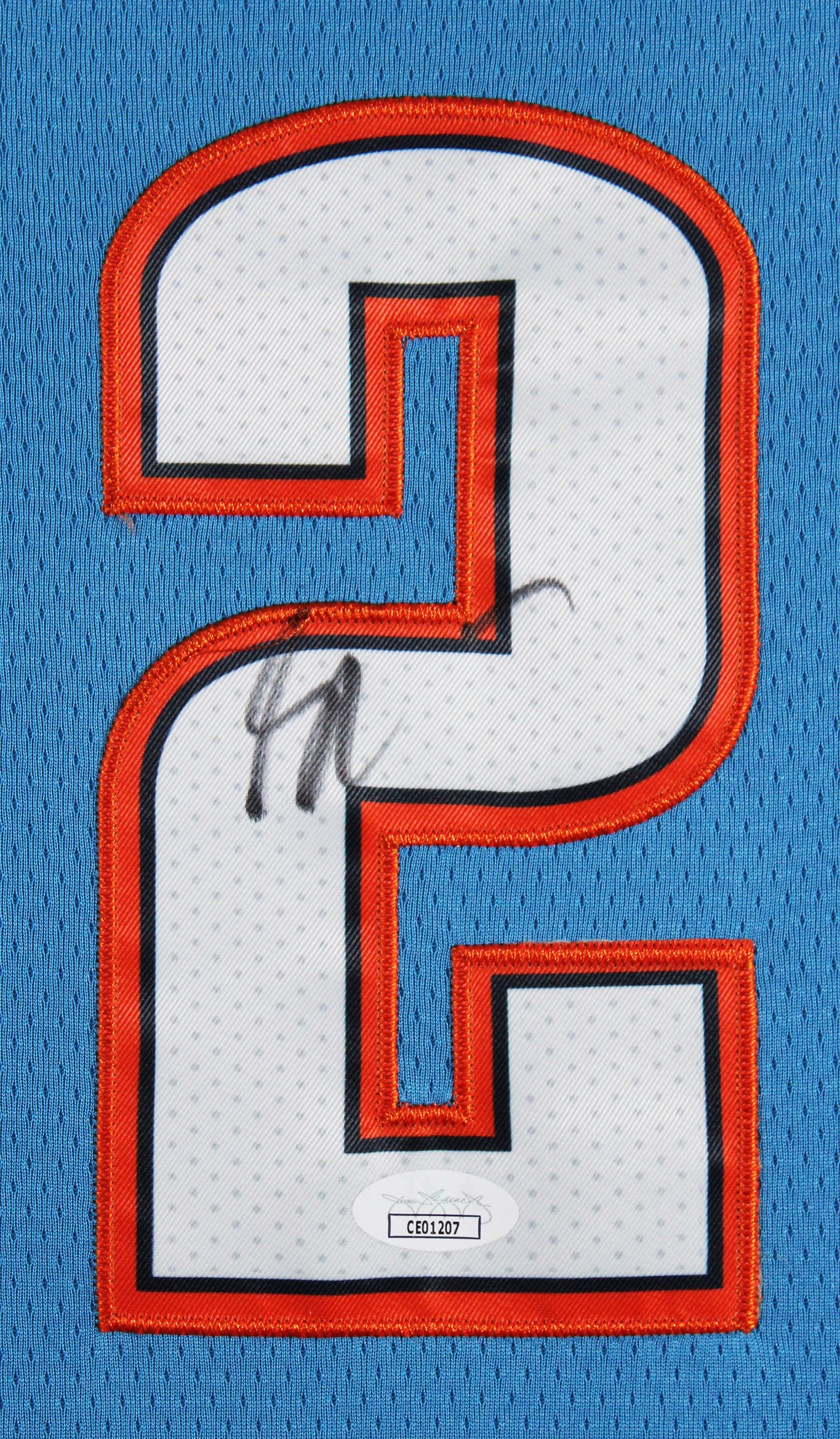 Thunder Shai Gilgeous-Alexander Signed Blue Nike Icon Edition Framed Jersey JSA
