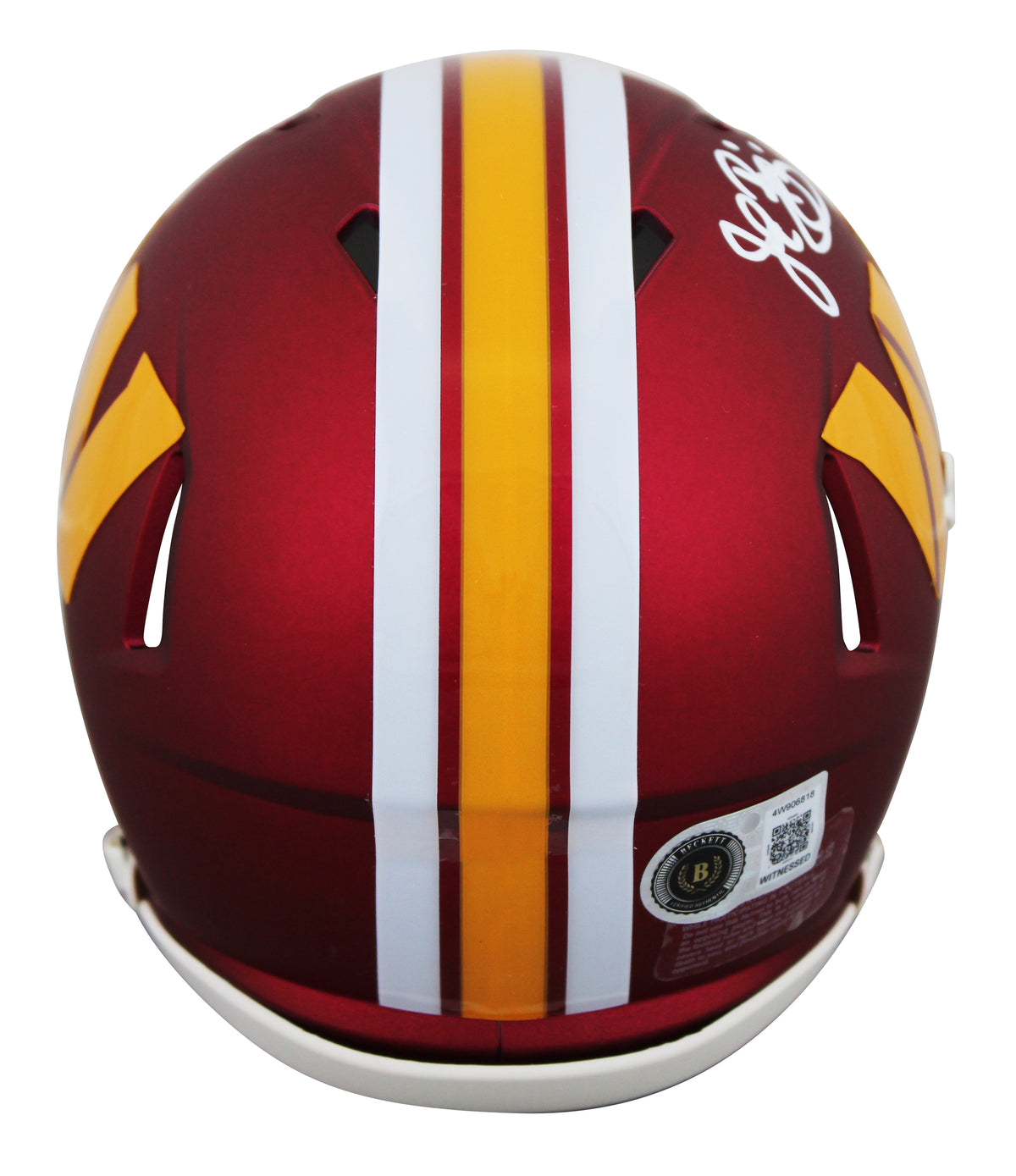 Commanders John Riggins Signed 2025 On-Field Alt Speed Mini Helmet BAS Witnessed