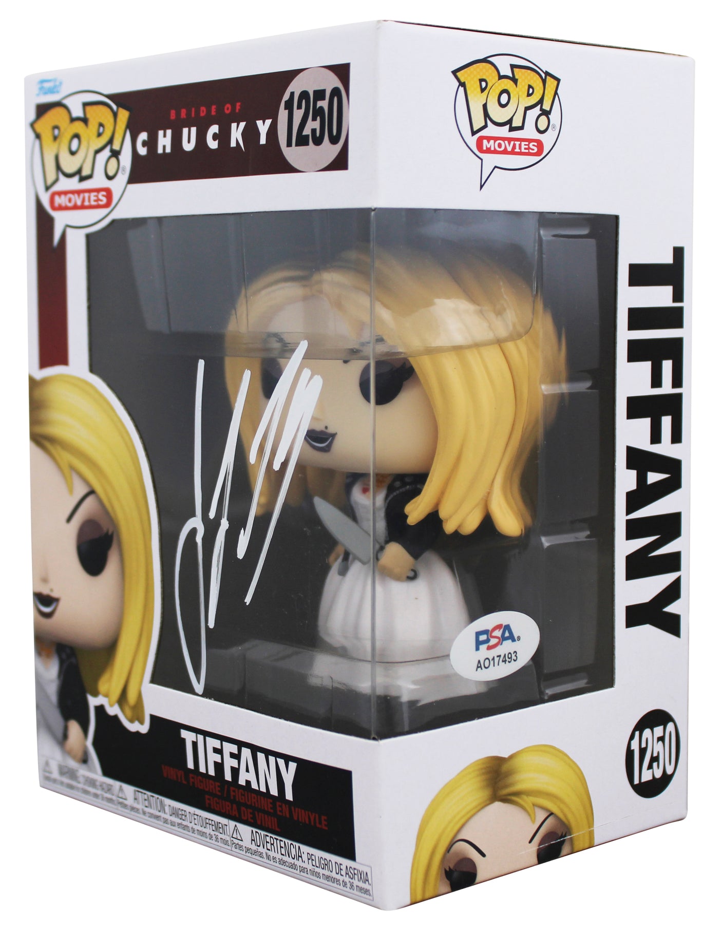 Jennifer Tilly Bride of Chucky Signed #1250 Funko Pop Figure PSA/DNA #AO17493