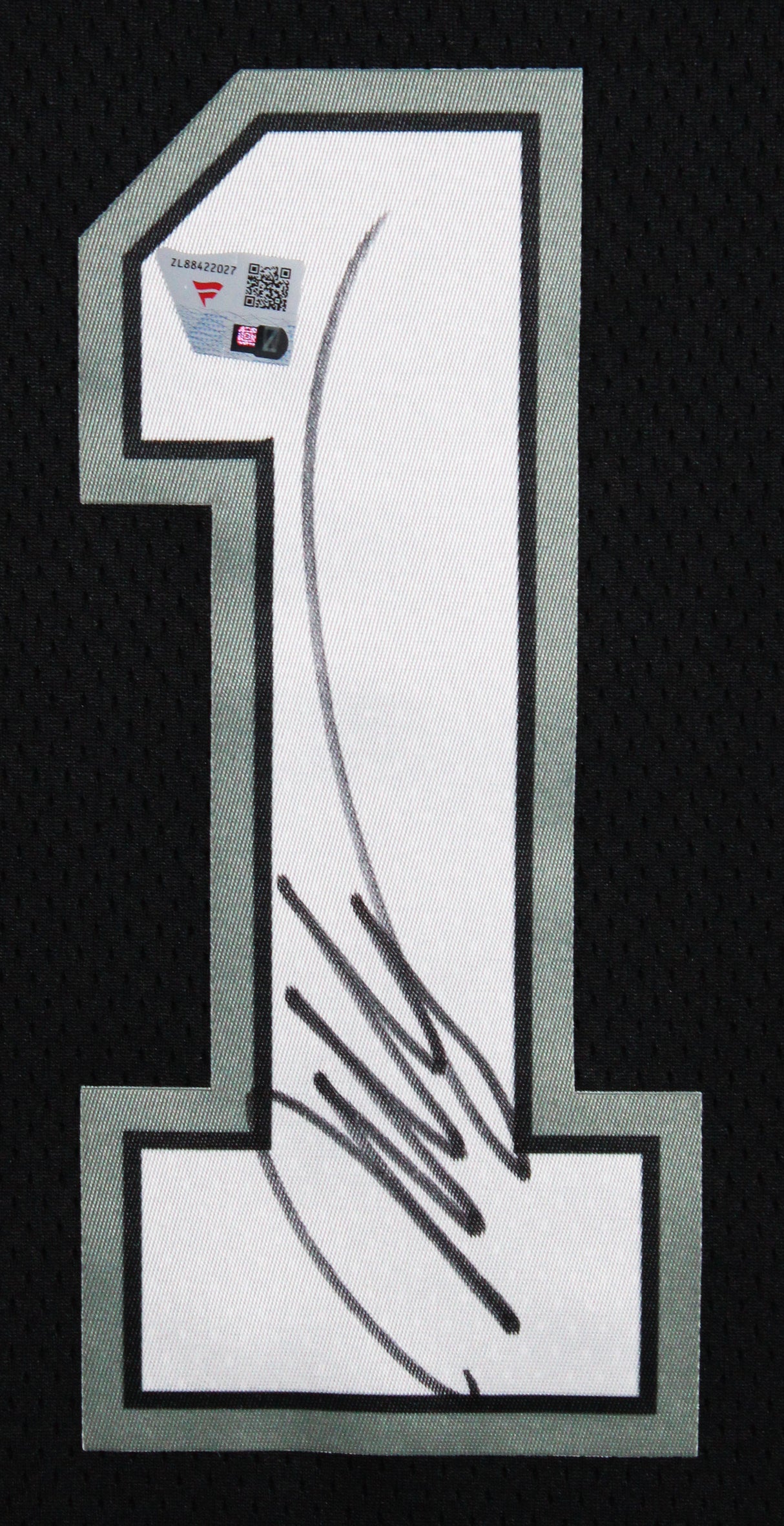 Spurs Victor Wembanyama Signed Black Nike Framed Jersey Fanatics #ZL88422027