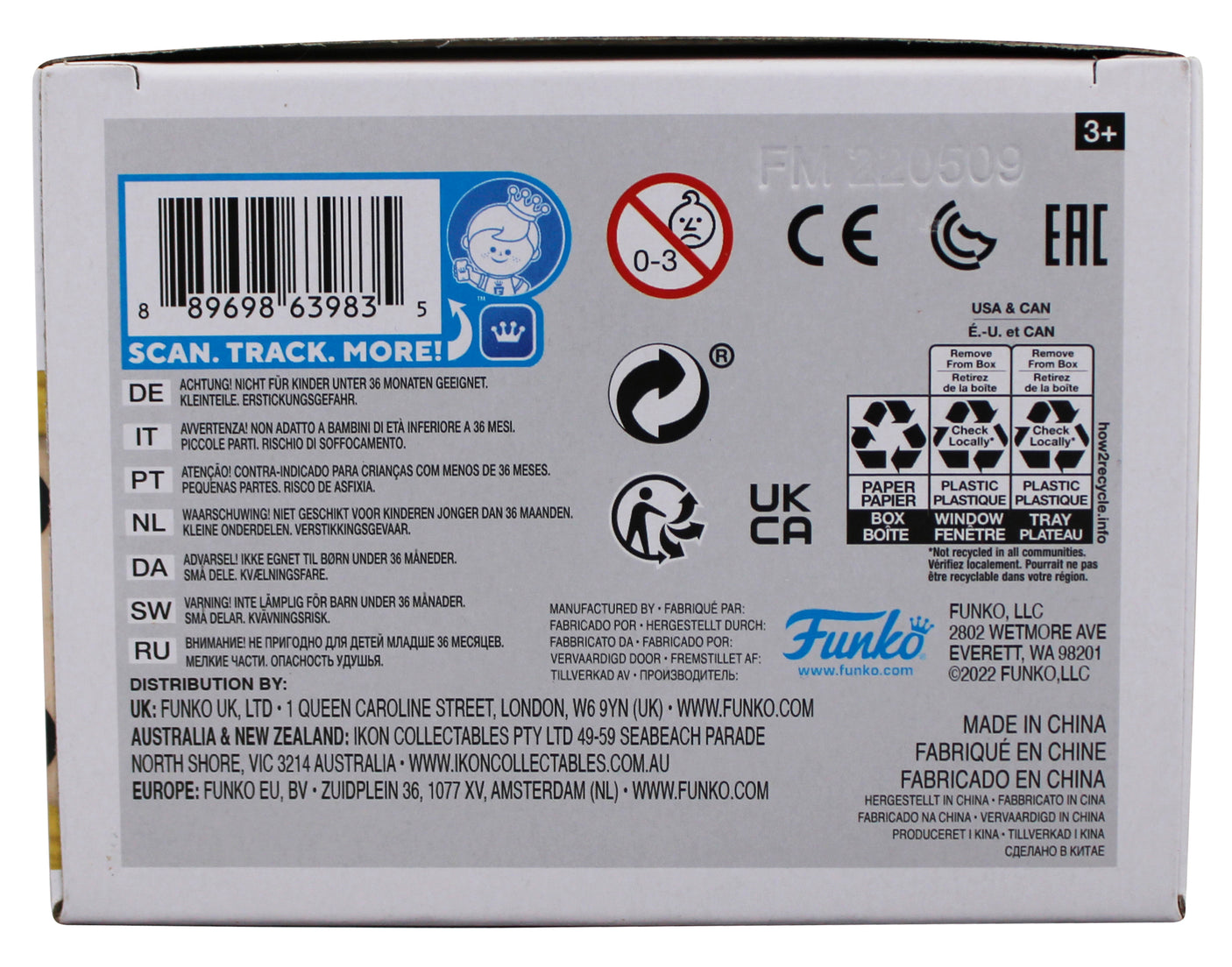 Jennifer Tilly Bride of Chucky Signed #1250 Funko Pop Figure PSA/DNA #AO17493