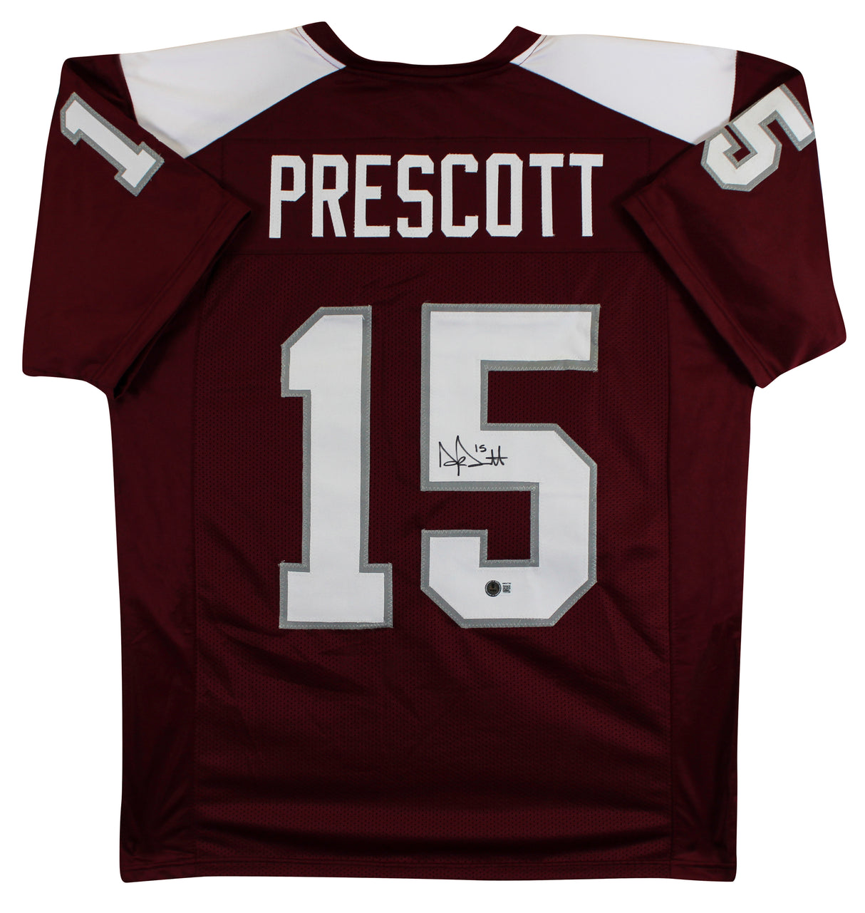 Mississippi State Dak Prescott Signed Maroon Pro Style Jersey BAS Witnessed