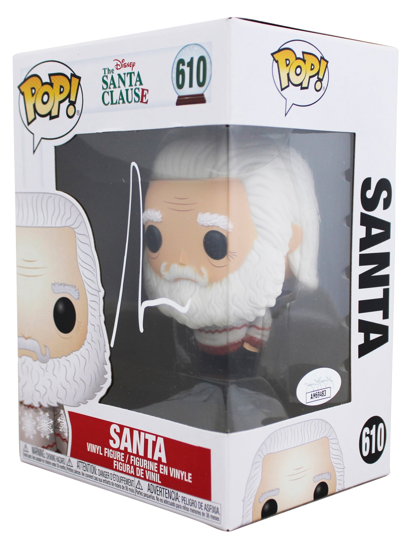 Tim Allen The Santa Clause Signed Santa #610 Funko Pop Vinyl Figure JSA #AM69483