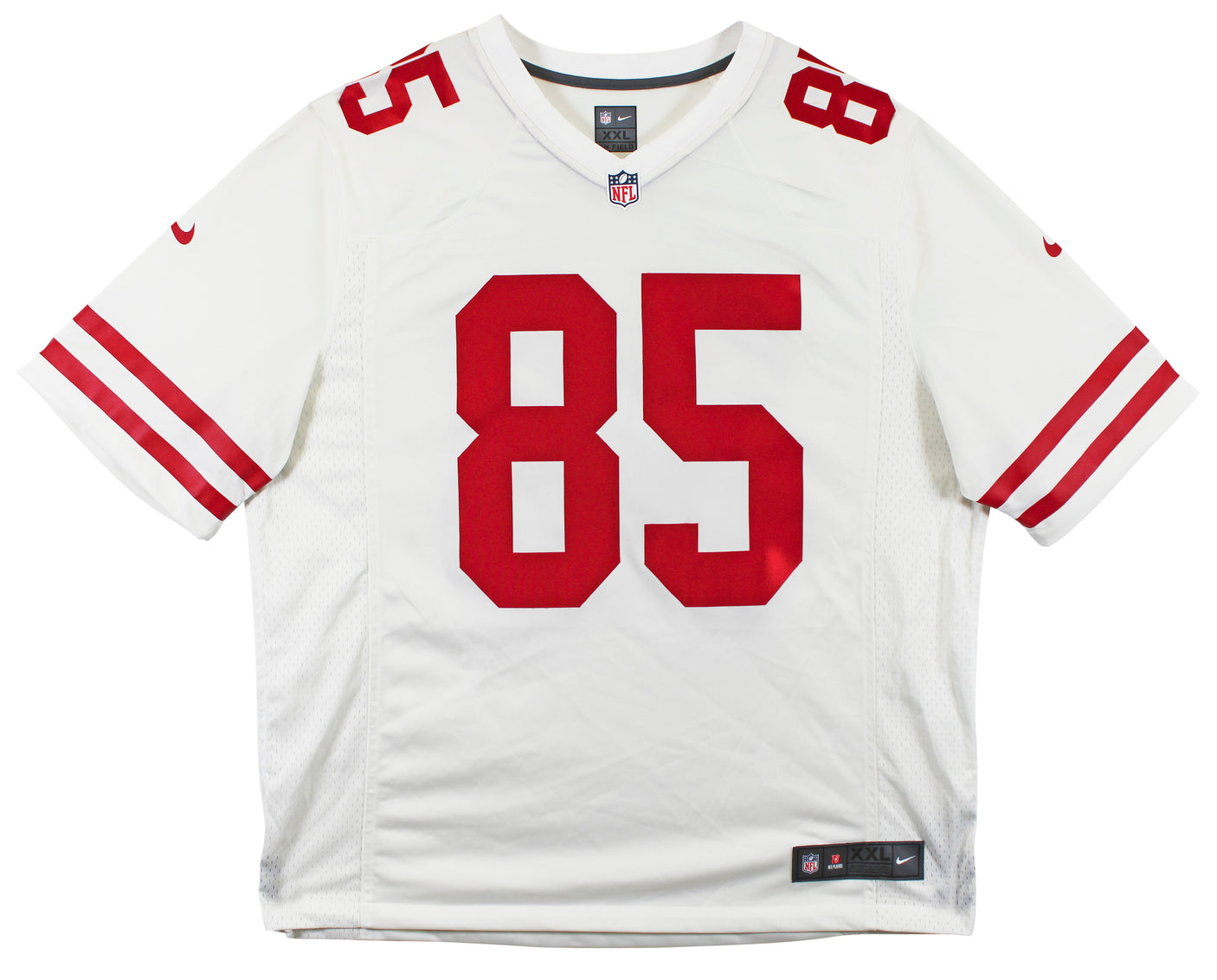 49ers George Kittle Authentic Signed White Nike Limited Jersey BAS Witnessed