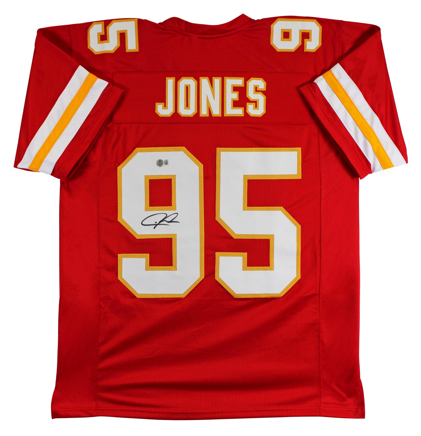 Chris Jones Authentic Signed Red Pro Style Jersey Autographed BAS