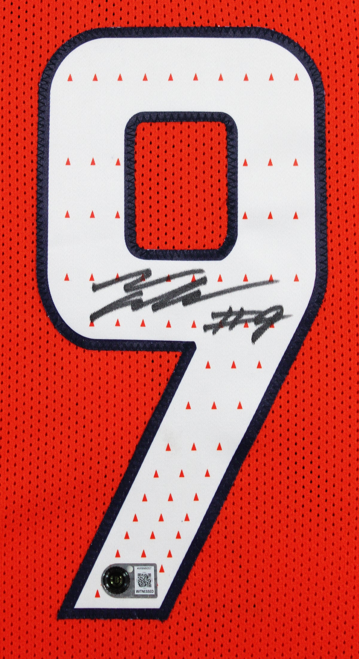 Talanoa Hufanga Authentic Signed Orange Pro Style Framed Jersey BAS Witnessed