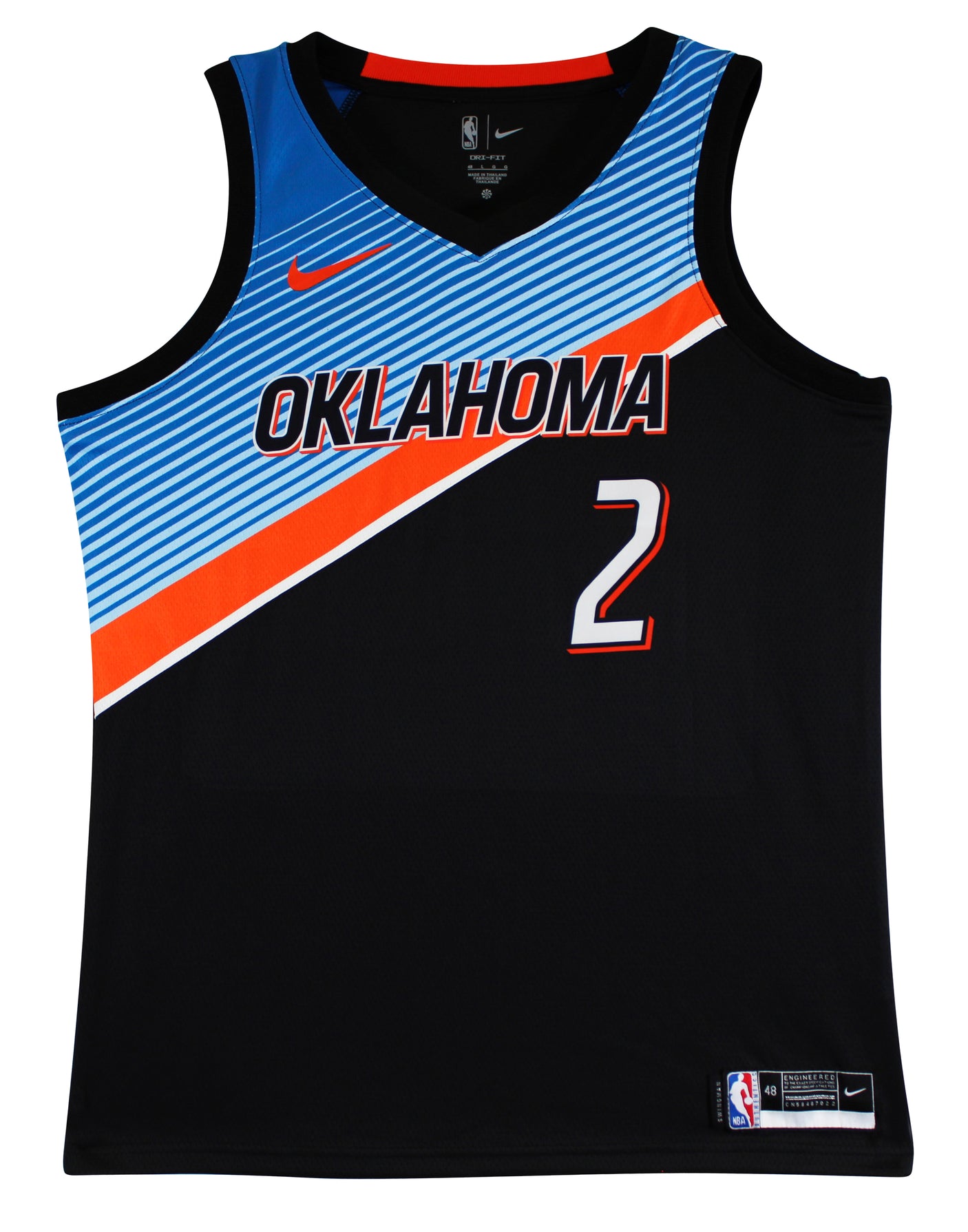 Thunder Shai Gilgeous-Alexander Signed Black Nike Swingman Jersey JSA #CD42286