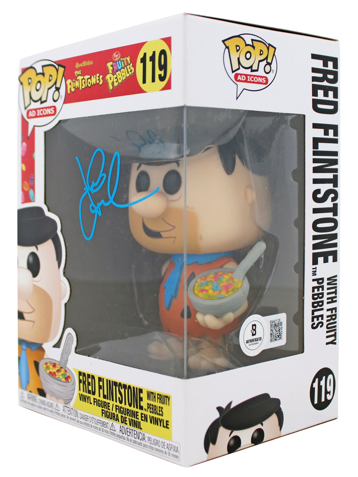 John Goodman The Flintstones Authentic Signed #119 Funko Pop Vinyl Figure BAS