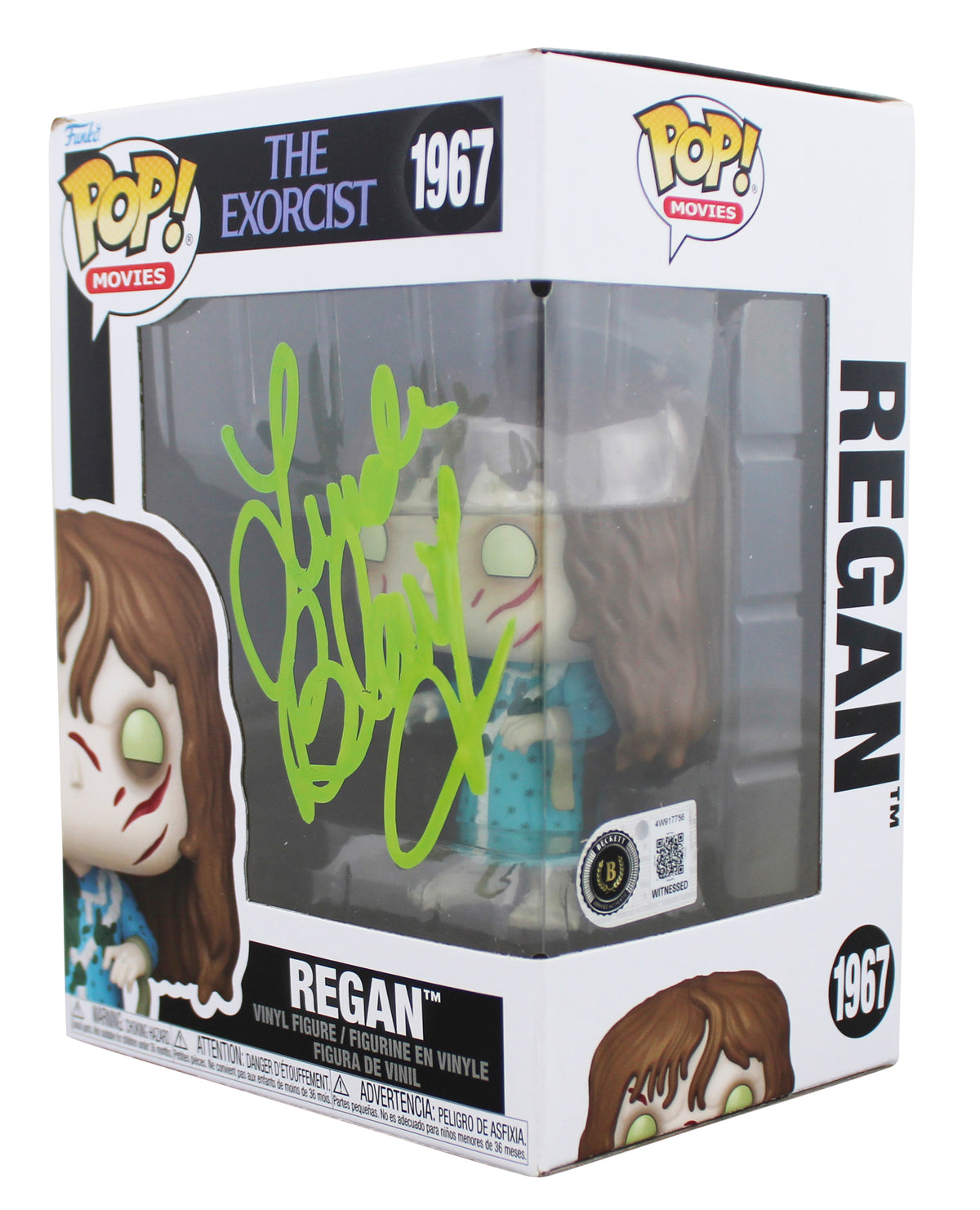 Linda Blair The Exorcist Signed Regan #1967 Funko Pop Figure BAS Wit #4W917756
