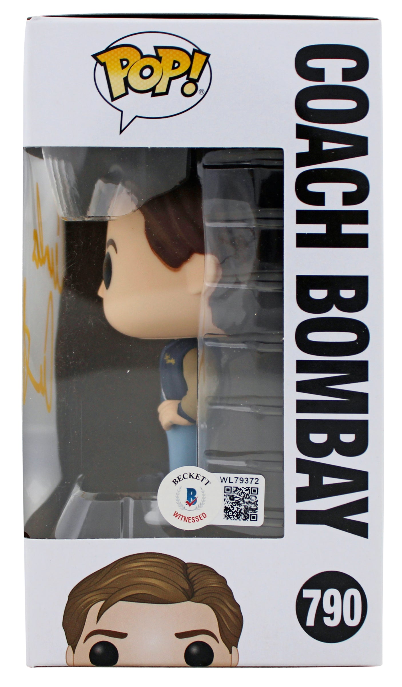 Emilio Estevez Mighty Ducks Authentic Signed #790 Funko Pop Vinyl Figure BAS Wit