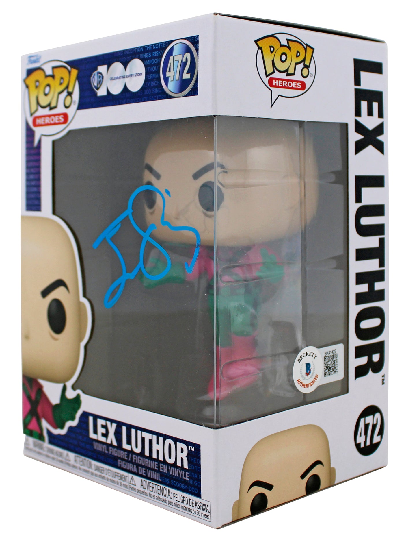 Jesse Eisenberg Batman VS Superman Authentic #472 Funko Pop Vinyl Figure BAS