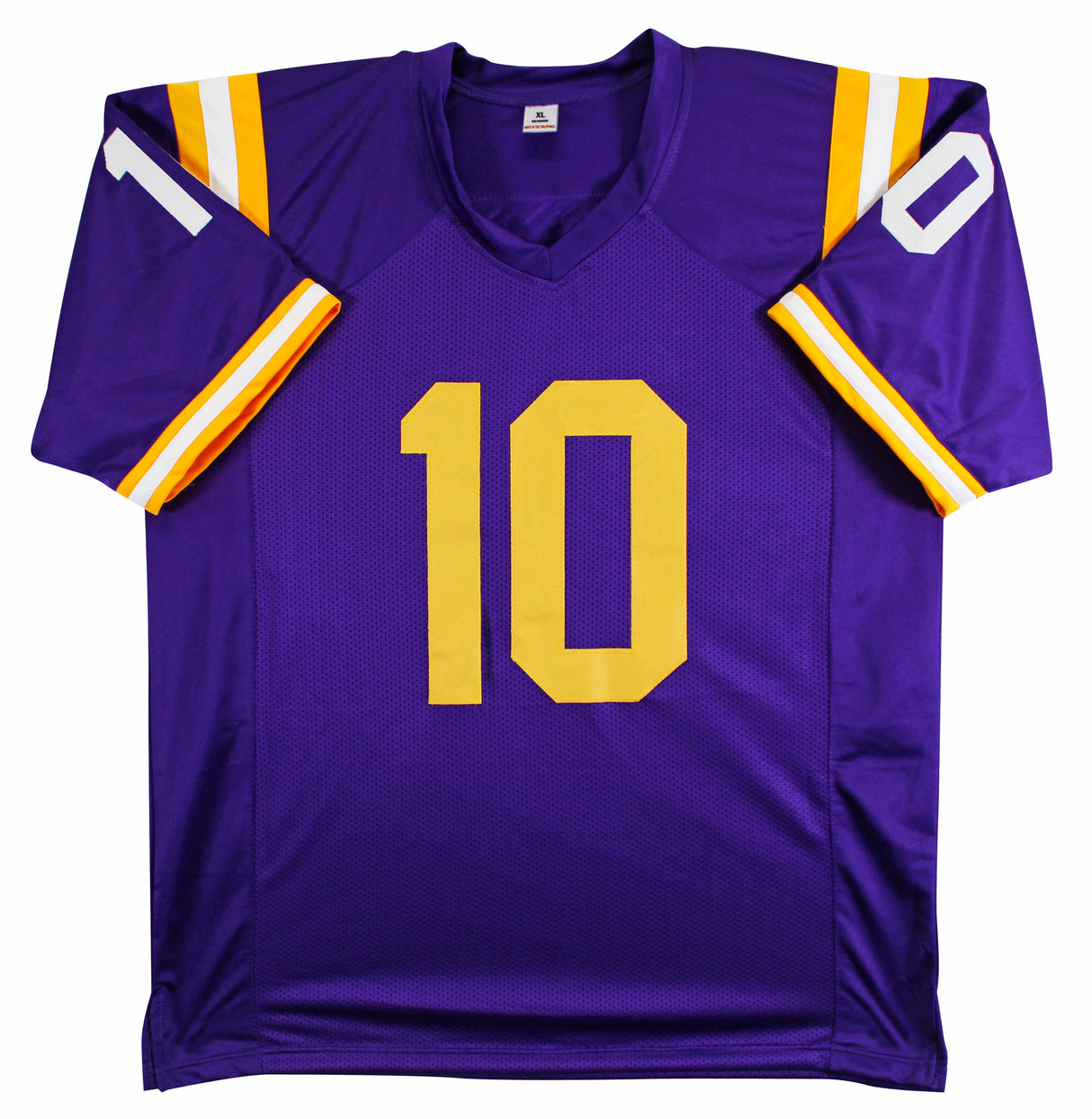 LSU Sam Leavitt Authentic Signed Alternate Purple Pro Style Jersey BAS Witnessed