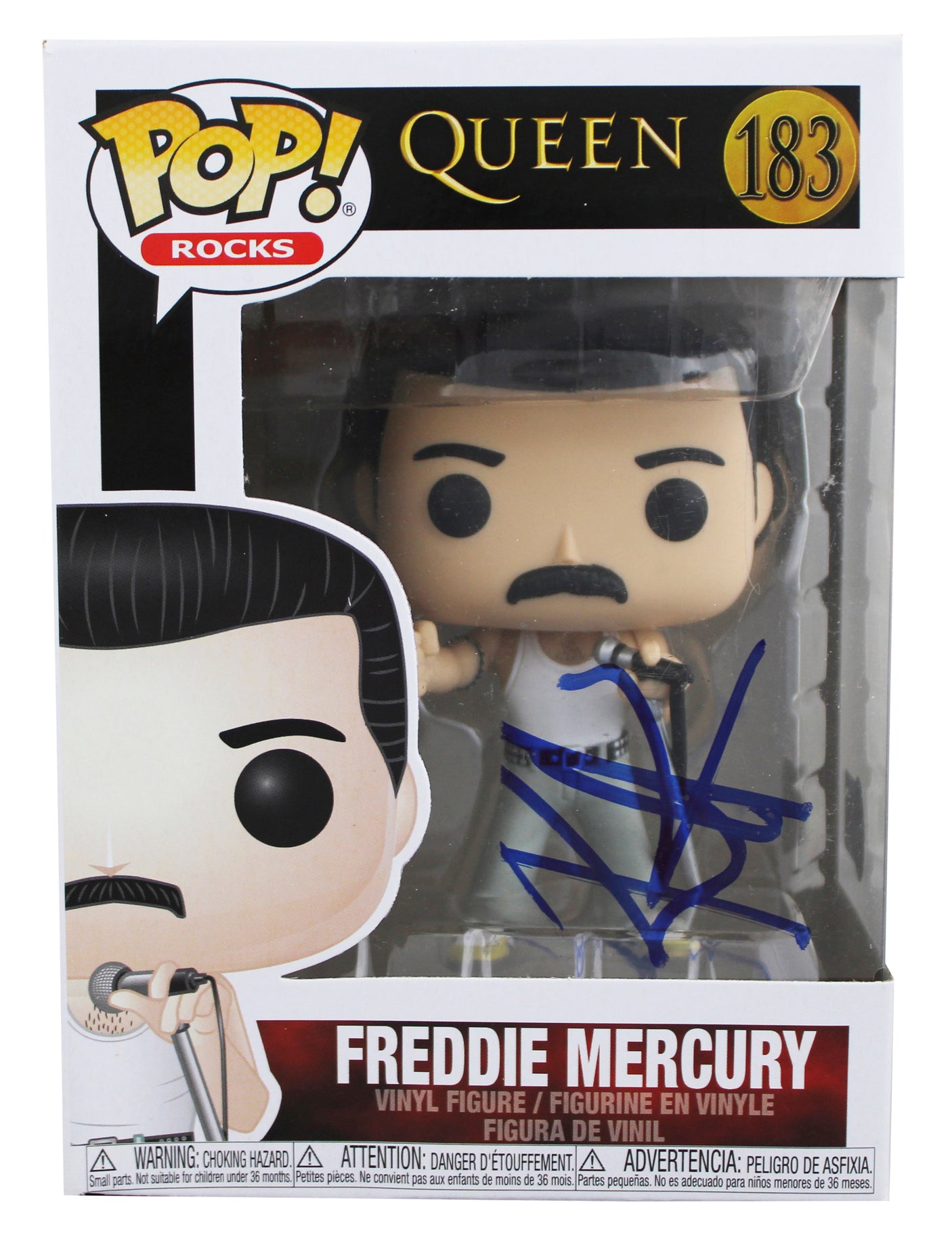 Rami Malek Bohemian Rhapsody Signed #183 Funko Pop Vinyl Figure BAS #BH32364