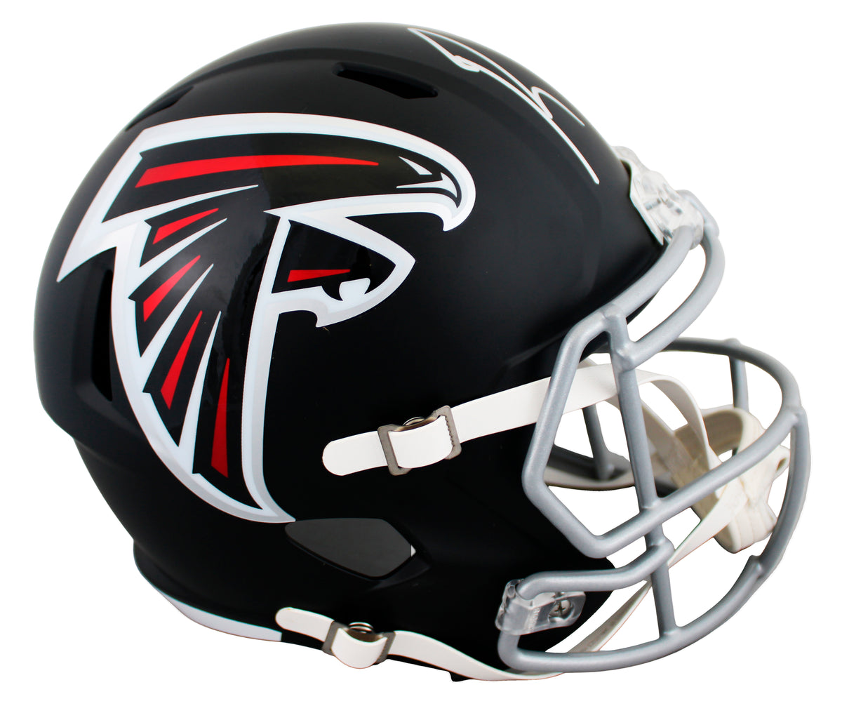 Falcons Roddy White Authentic Signed Full Size Speed Rep Helmet JSA Witnessed