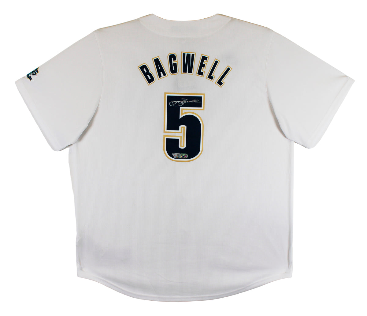 Astros Jeff Bagwell Authentic Signed White Nike CC Jersey Fanatics #ZL88440956