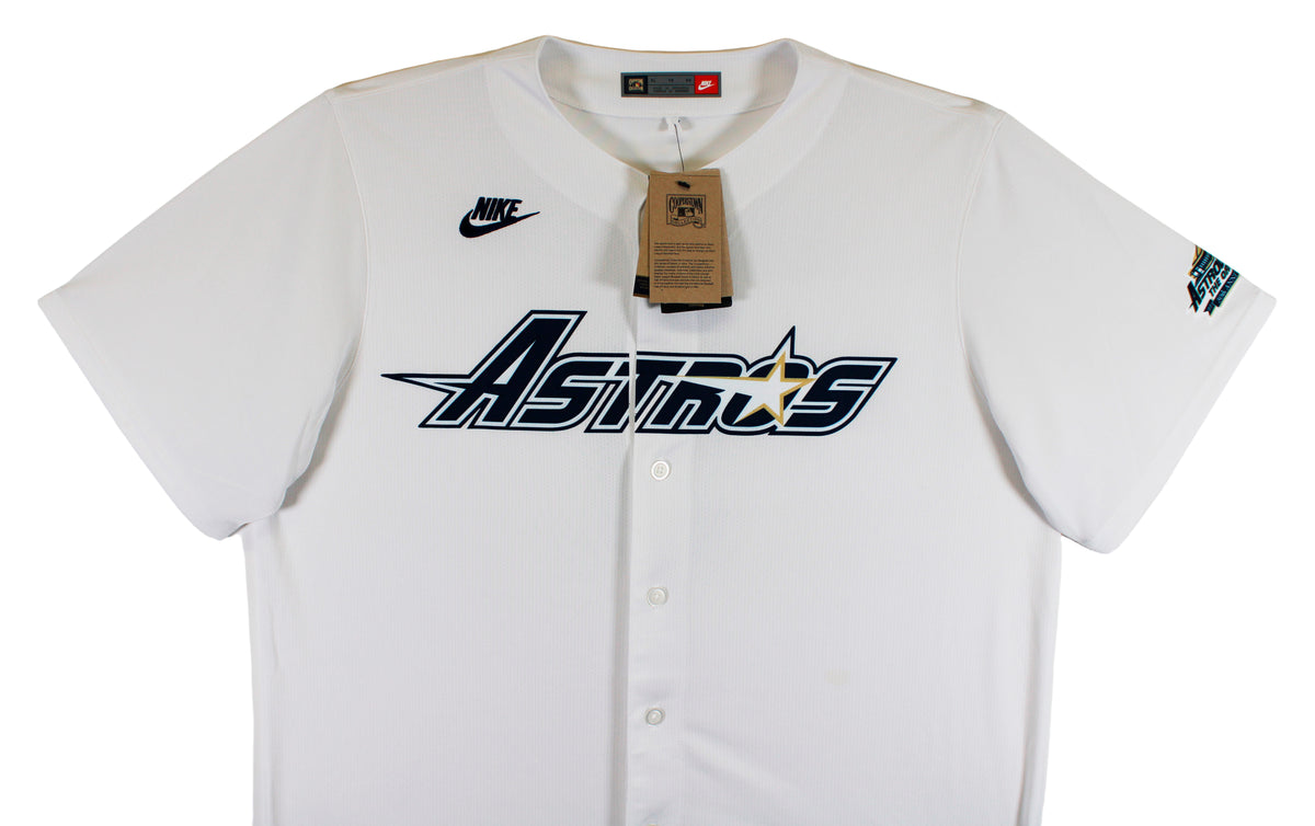 Astros Jeff Bagwell Authentic Signed White Nike CC Jersey Fanatics #ZL88440956