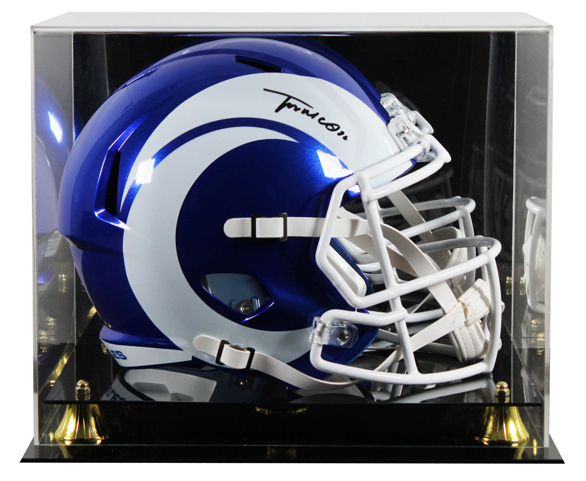 Rams Trent McDuffie Signed 2026 On-Field Alt F/S Speed Rep Helmet W/ Case JSA W