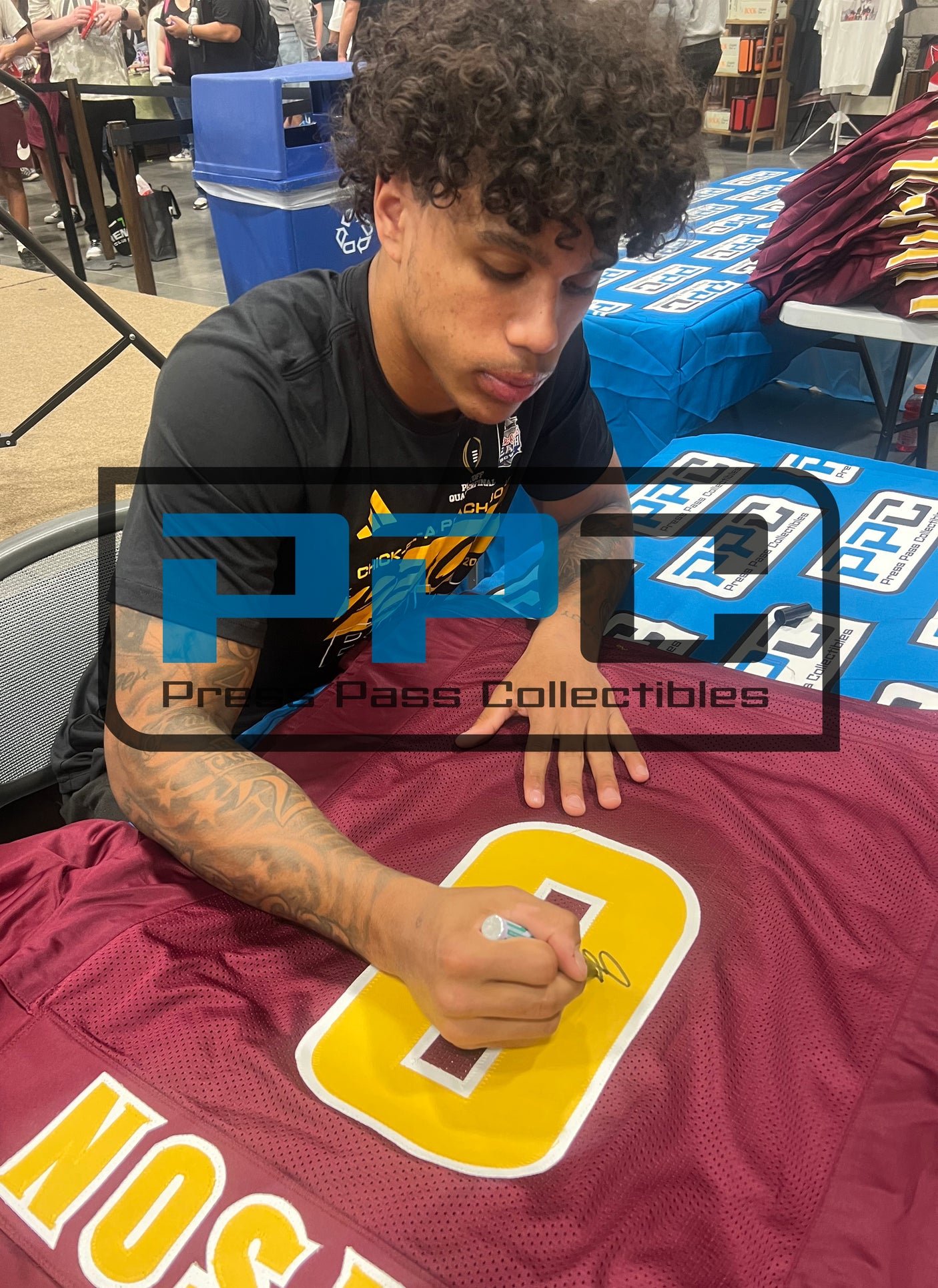 Arizona State Jordyn Tyson Signed Maroon Pro Style Framed Jersey BAS Witnessed