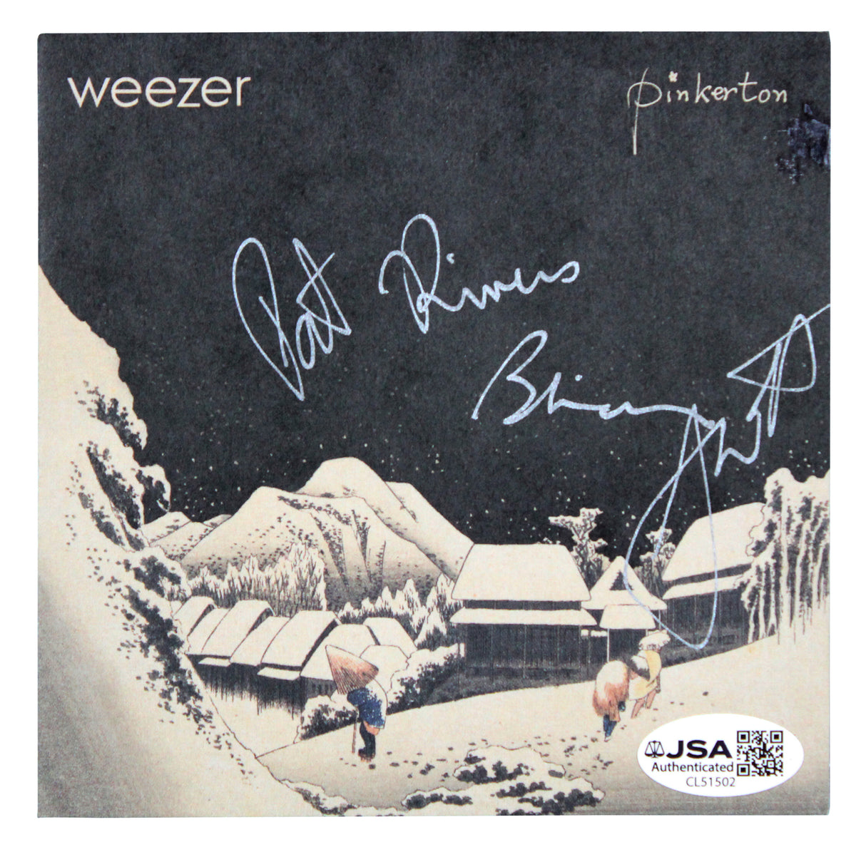 Weezer (4) Cuomo, Bell, Shriner & Wilson Signed Pinkerton CD Insert JSA #CL51502