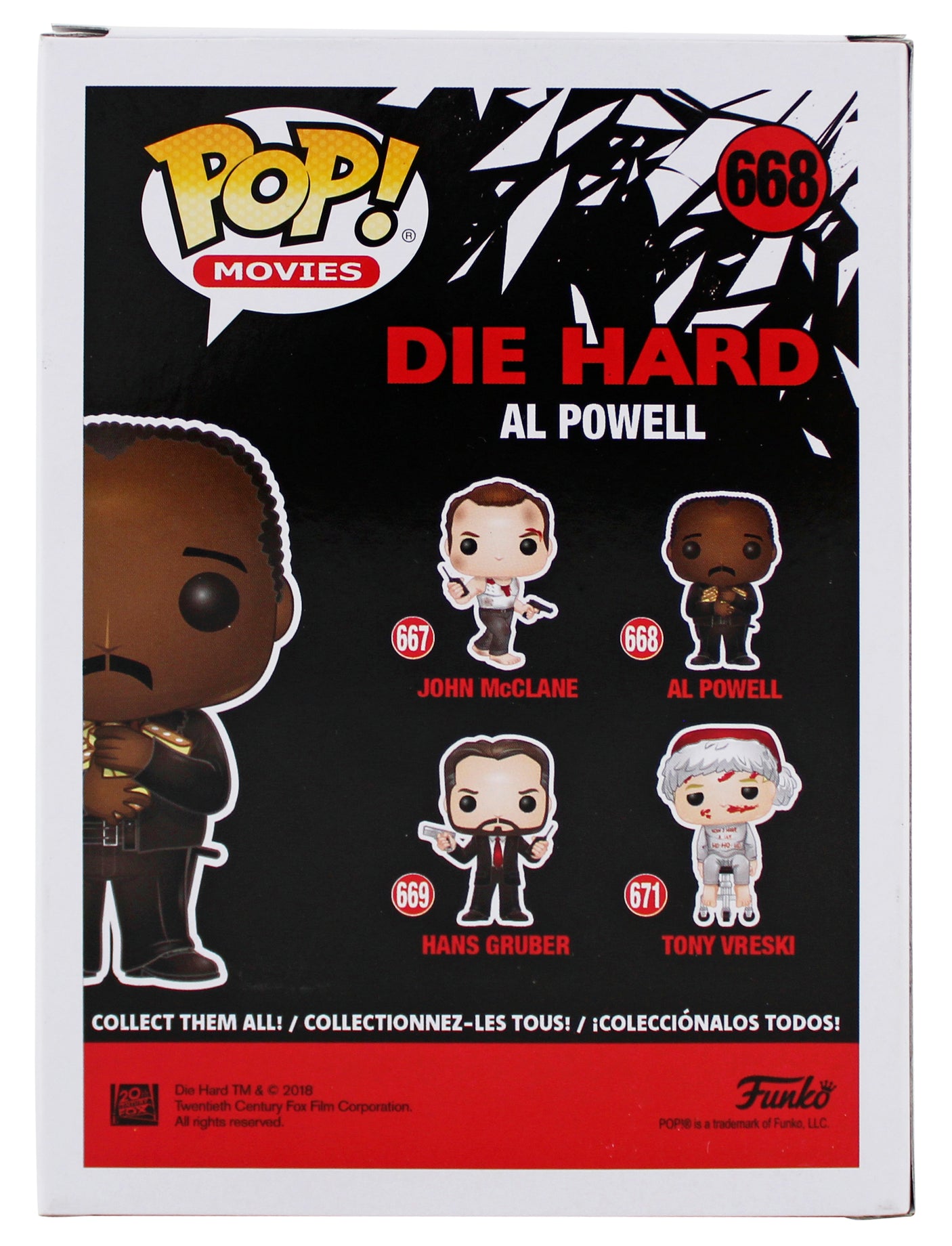 Reginald VelJohnson Die Hard Signed #668 Funko Pop Vinyl Figure w/ Blue Sig BAS