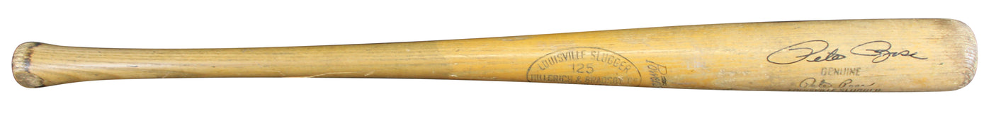 Reds Pete Rose Signed 1963 Louisville Slugger Bat GU Graded 7.5 PSA/DNA & BAS