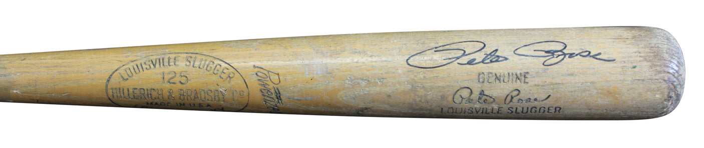 Reds Pete Rose Signed 1963 Louisville Slugger Bat GU Graded 7.5 PSA/DNA & BAS