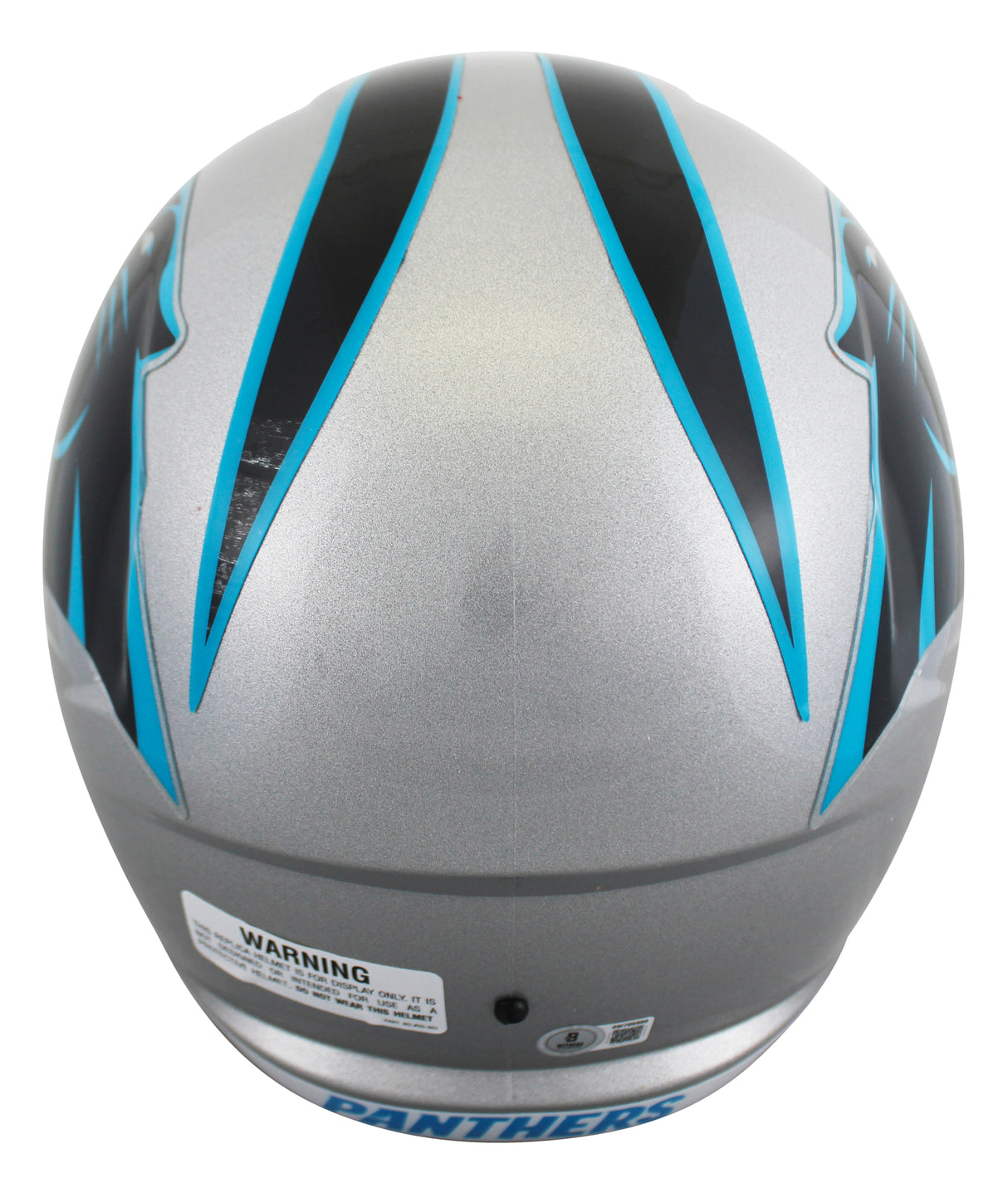 Panthers Chuba Hubbard Signed Full Size Speed Rep Helmet W/ Case BAS Witnessed