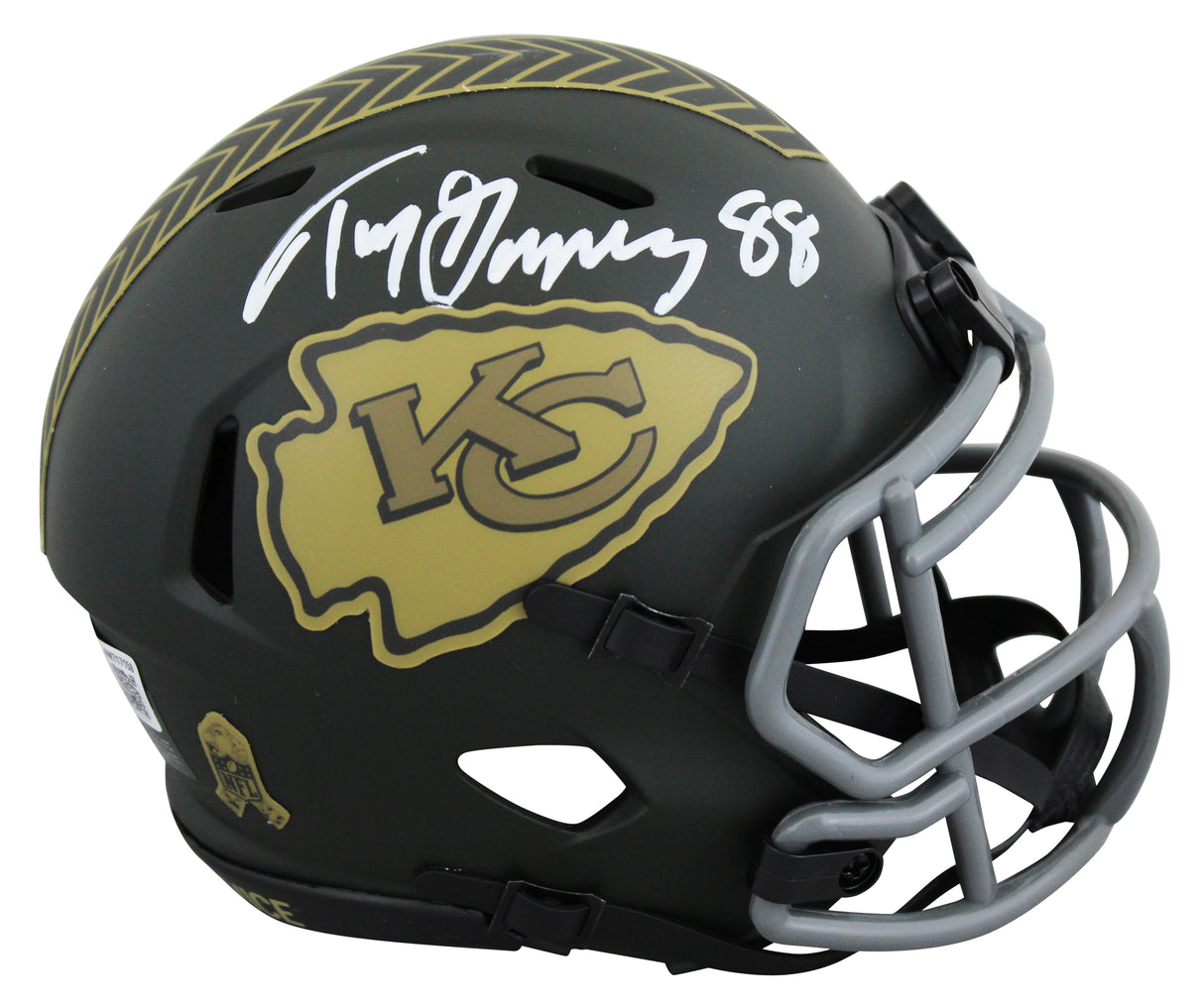Chiefs Tony Gonzalez Signed STS IV Speed Mini Helmet W/ Case BAS Witnessed