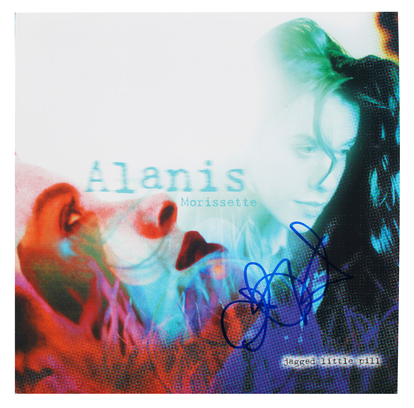 Alanis Morissette Signed Jagged Little Pill Album Cover W/ Vinyl BAS #BU08719