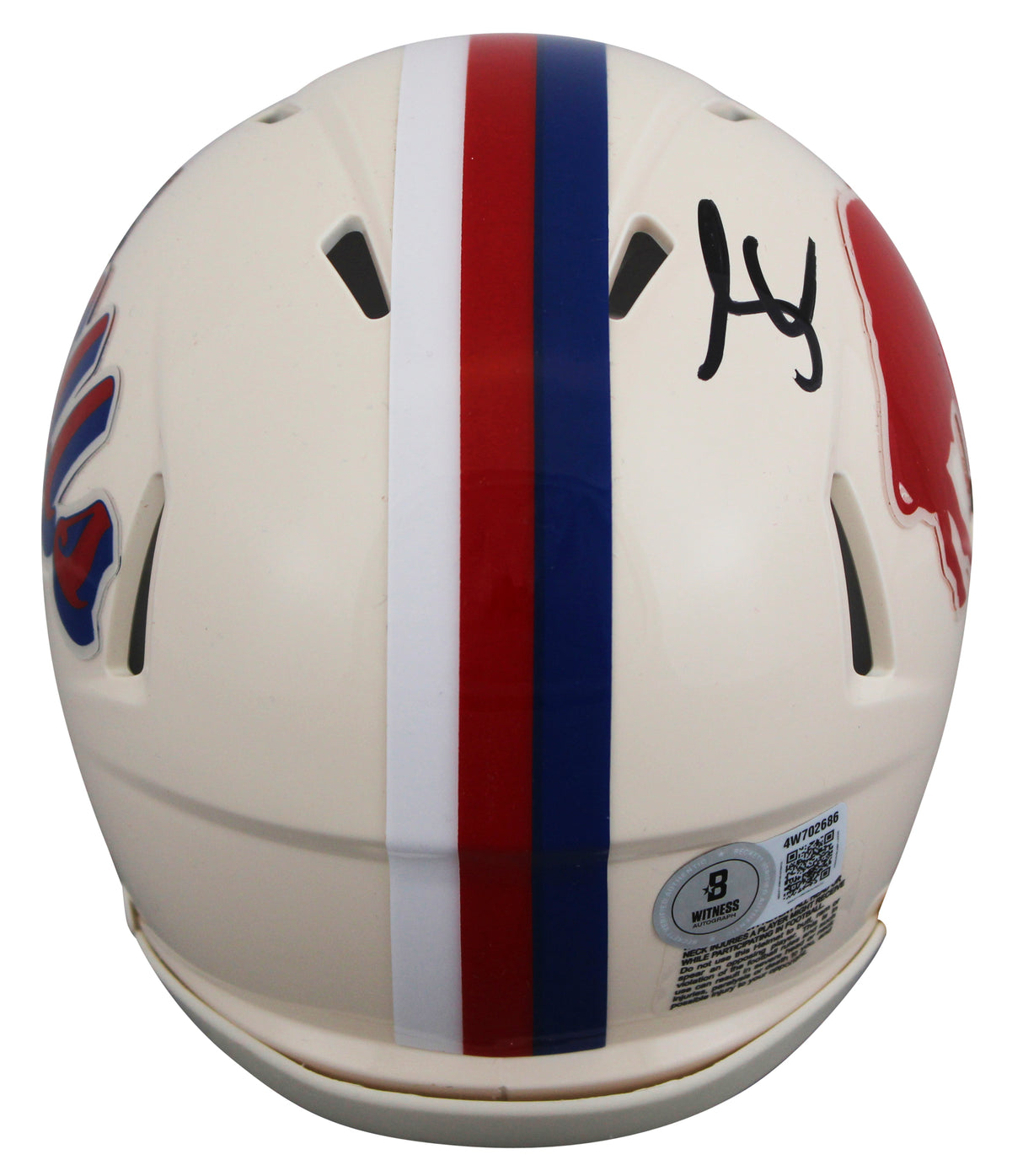 Bills James Cook Authentic Signed Retro Speed Mini Helmet W/ Case BAS Witnessed