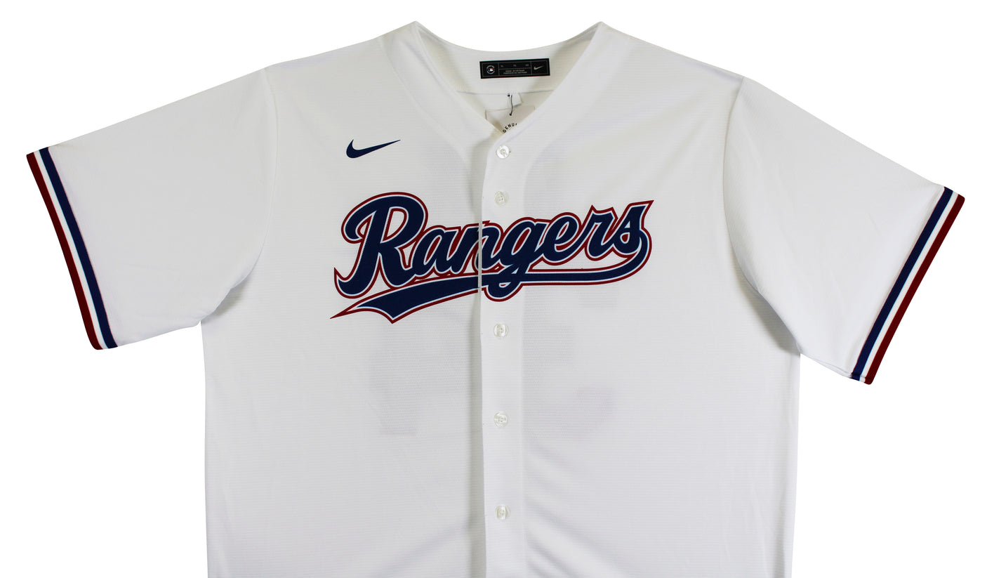 Rangers Nolan Ryan HOF 99 Authentic Signed White NIke Jersey Autographed BAS