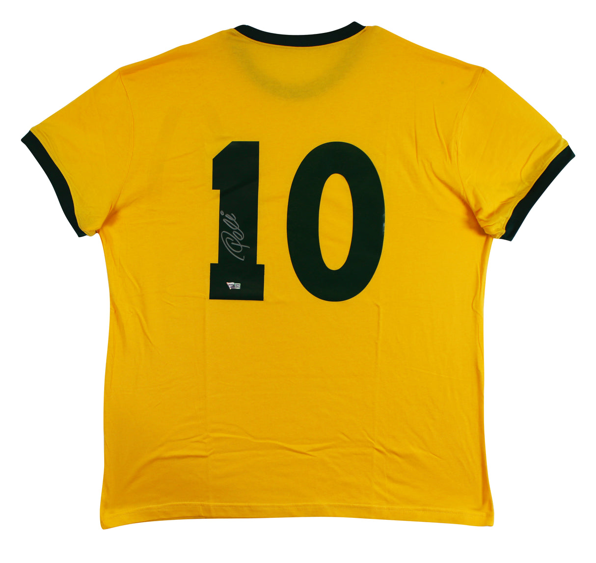 Pele Authentic Signed Brazil Yellow Jersey Autographed Fanatics #A788628