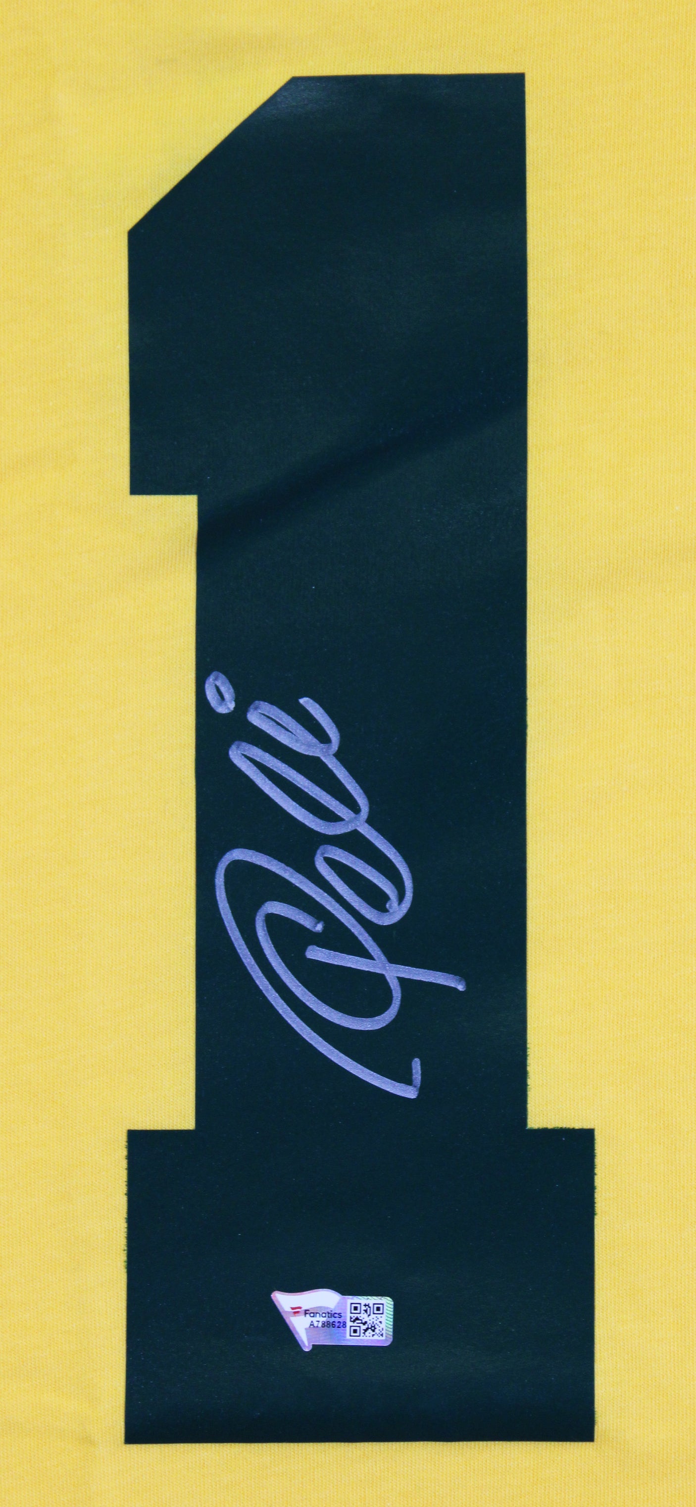 Pele Authentic Signed Brazil Yellow Jersey Autographed Fanatics #A788628