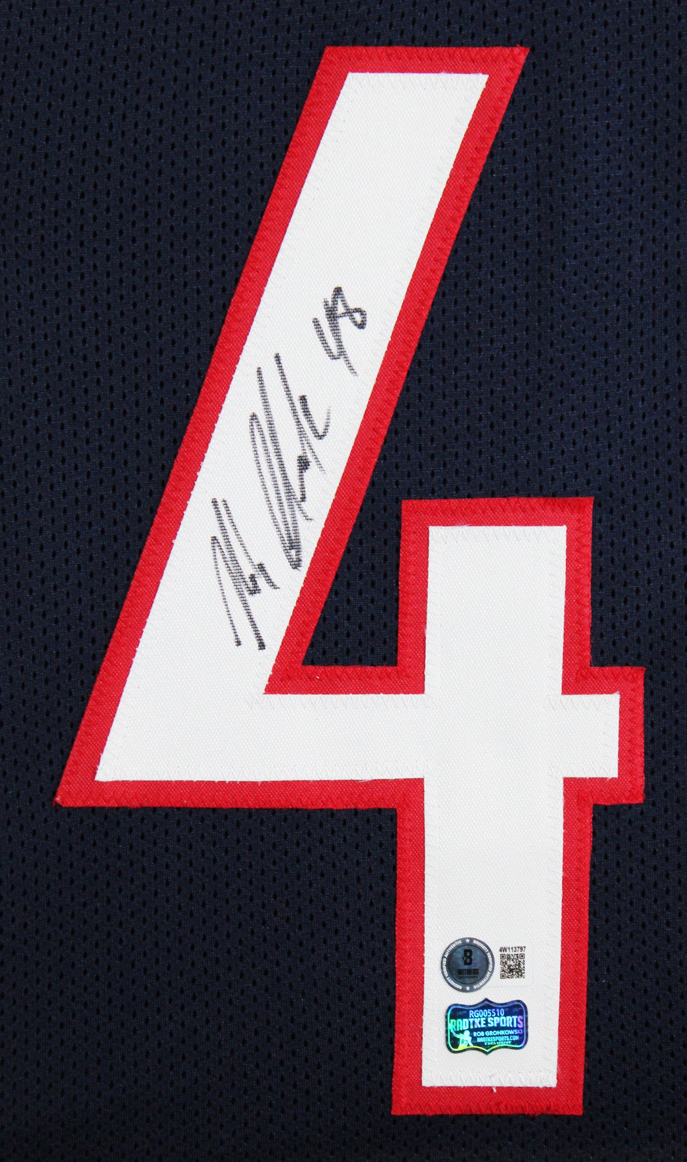 Arizona Rob Gronkowski Signed Navy Blue Pro Style Framed Jersey BAS Witnessed
