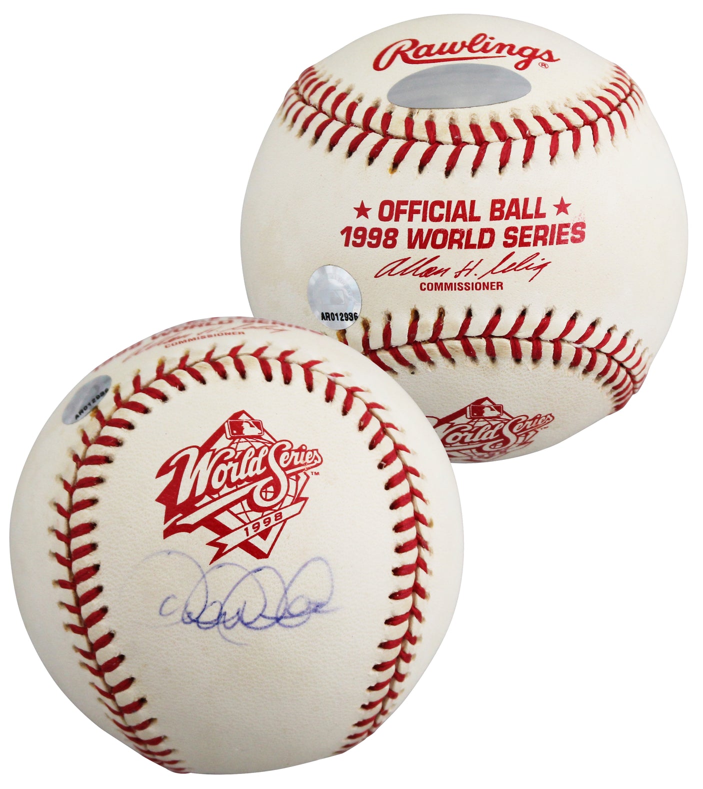 Yankees Derek Jeter Signed 1998 World Series Baseball W/ Case MLB #AR012936