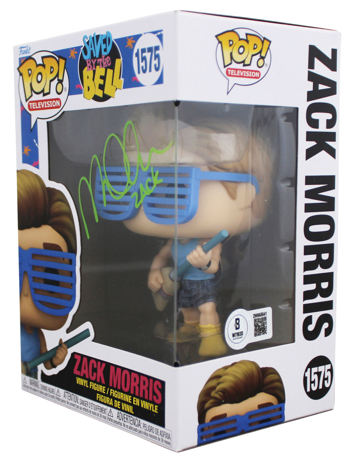 Mark-Paul Gosselaar Saved By The Bell "Zack" Signed #1575 Funko Pop Figure BAS 2