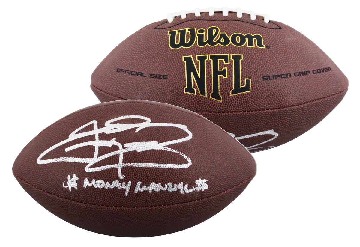 Texas A&M Johnny Manziel "$$ Manziel" Signed Wilson Super Grip Football JSA ITP