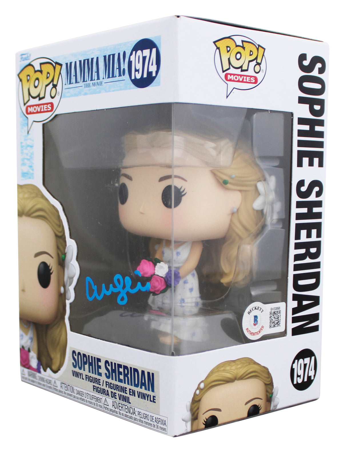 Amanda Seyfried Mamma Mia Signed Sophie #1974 Funko Pop Vinyl Figure BAS