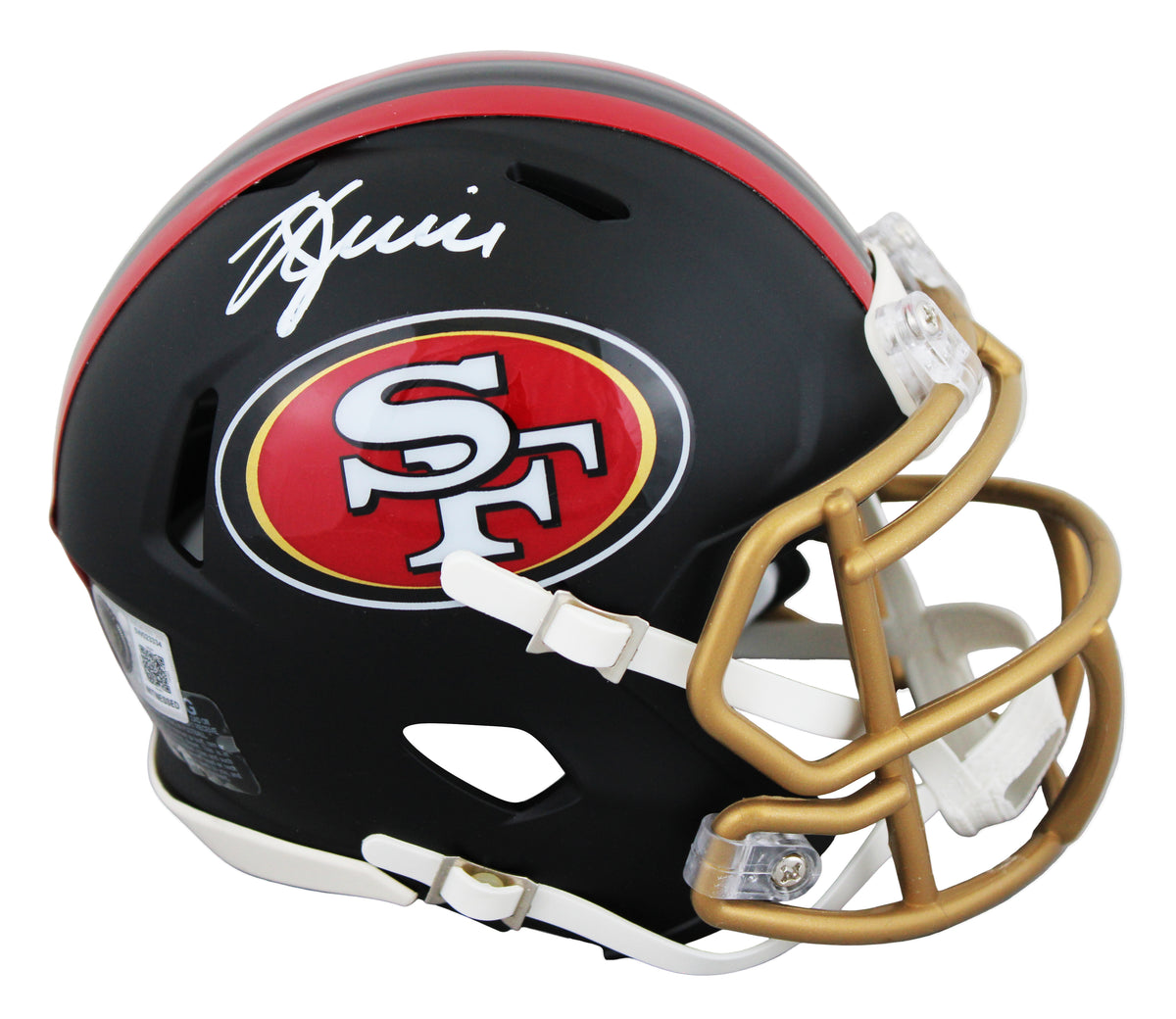 49ers Kyle Juszczyk Signed Rivalries Speed Mini Helmet W/ Case BAS Witnessed