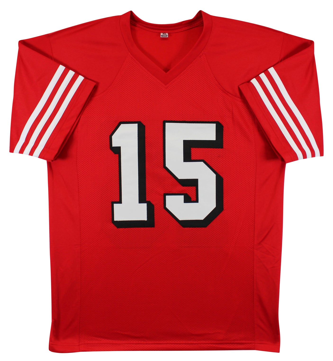 Jauan Jennings Authentic Signed Red Pro Style Jersey w/ Dropshadow BAS