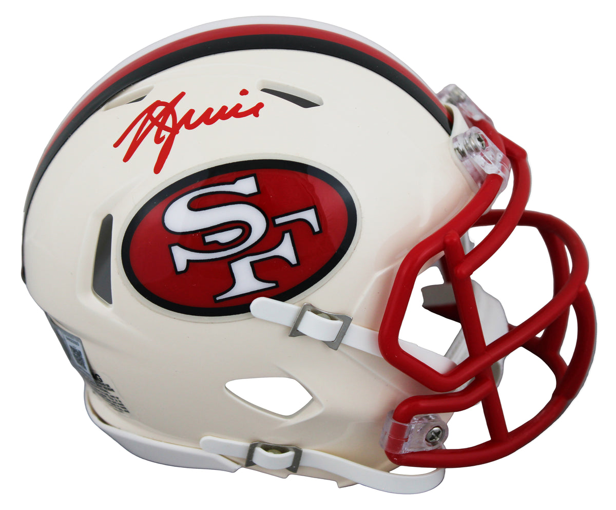 49ers Kyle Juszczyk Authentic Signed Retro Speed Mini Helmet BAS Witnessed