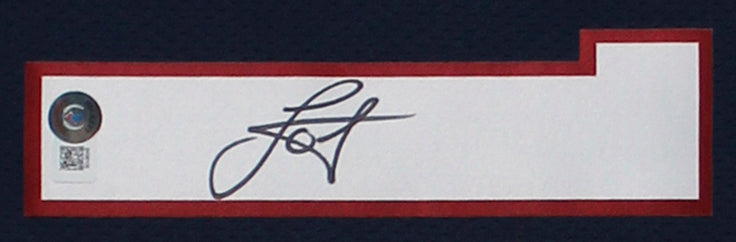 Nuggets Nikola Jokic Signed Navy Blue Nike Swingman Framed Jersey BAS 2